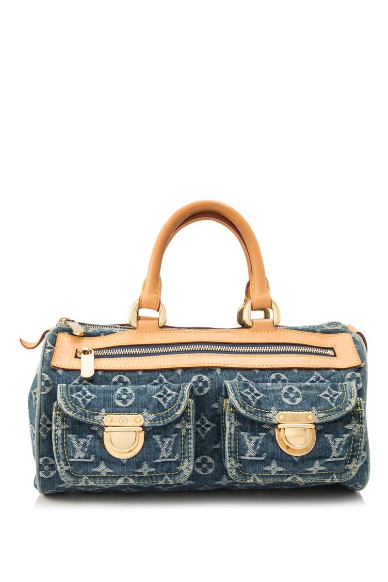 Louis Vuitton Pre-owned Monogram Denim Neo Speedy Bag in Blue - Lyst