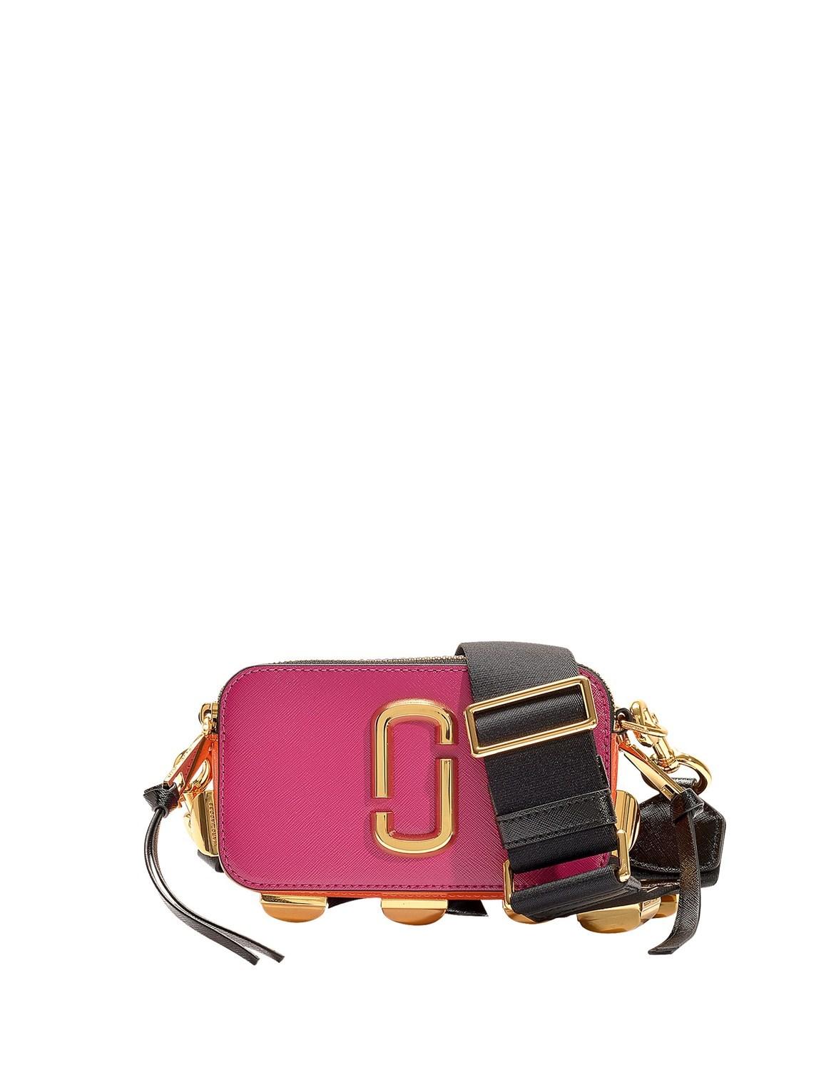 Marc Jacobs Leather Snapshot Studs Camera Bag In Multicolor Magenta ...