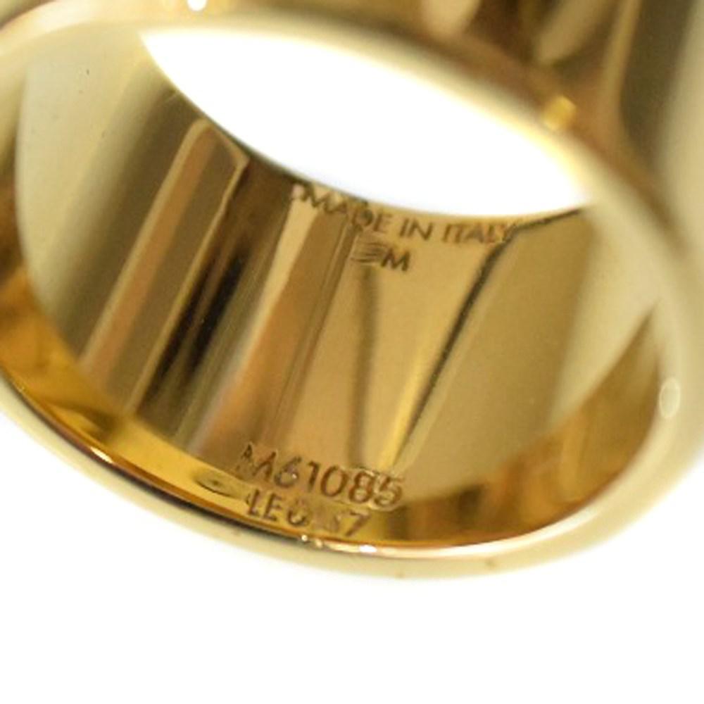 Lyst - Louis Vuitton M61085 Gold Plated Gold/silver Ring #13.5(jp Size) Women in Metallic