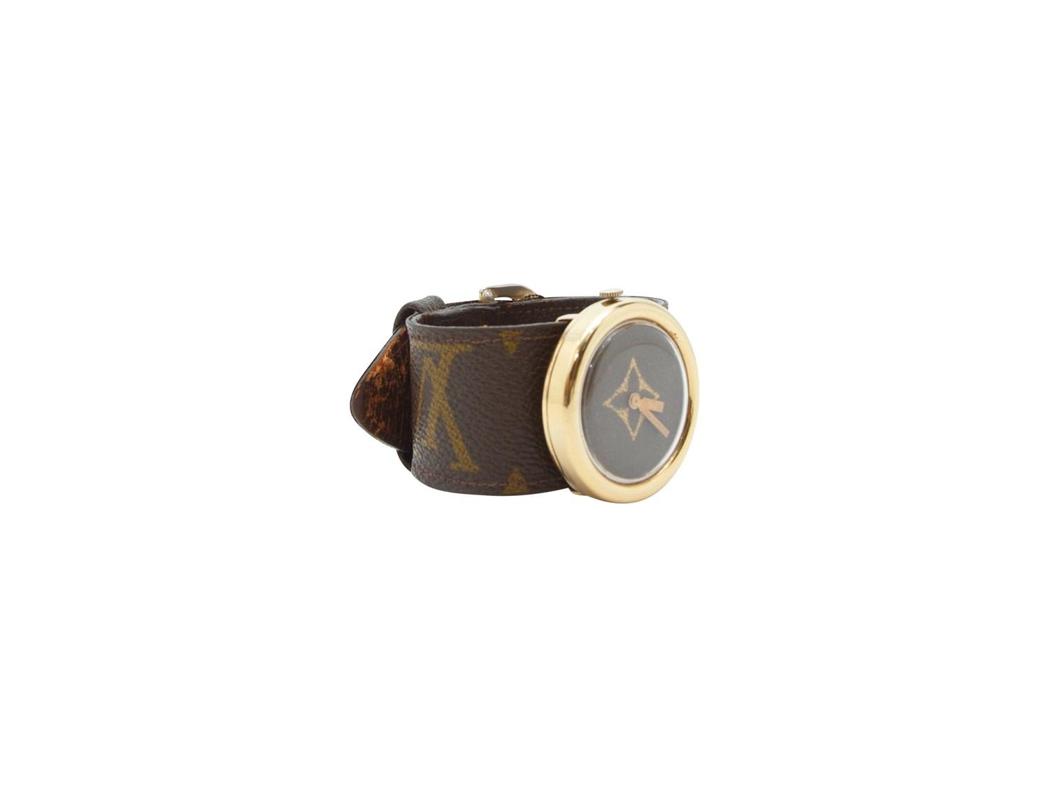 Louis Vuitton Brown Vintage French Company Monogram Watch for Men - Lyst