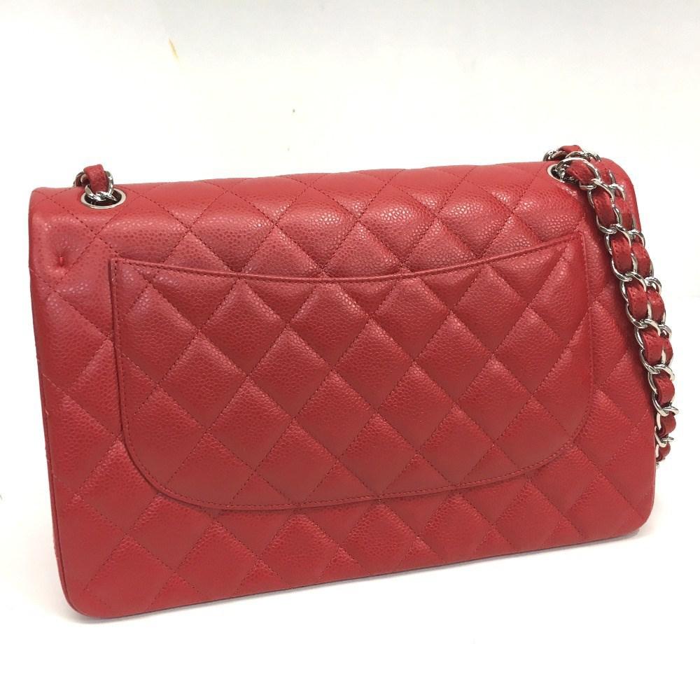 Unused Jumbo Matelasse 30 Shoulder Bag Rouge A28600
