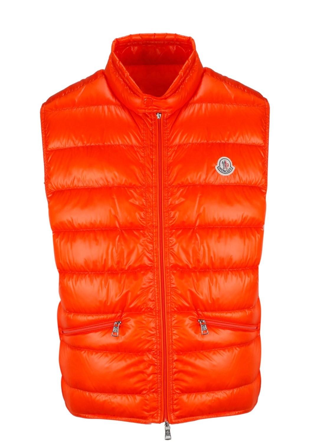 Moncler Goose Gui Padded Gilet in Rust 
