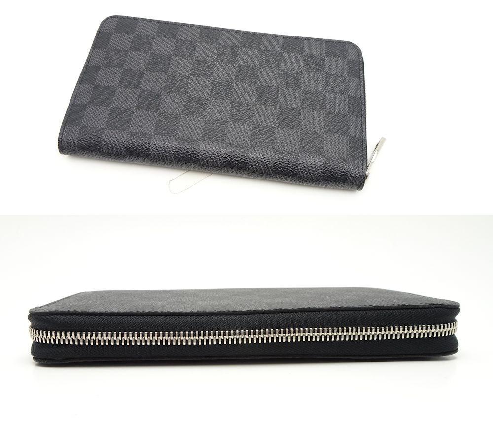 Louis Vuitton Men&#39;s Damier Graphite Zippy Organizer Wallet N63077 /041362 in Black - Lyst