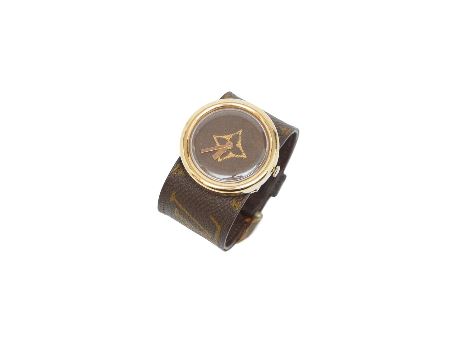corporate jobs at louis vuitton Louis Vuitton Brown Vintage French Company Monogram Watch for Men - Lyst