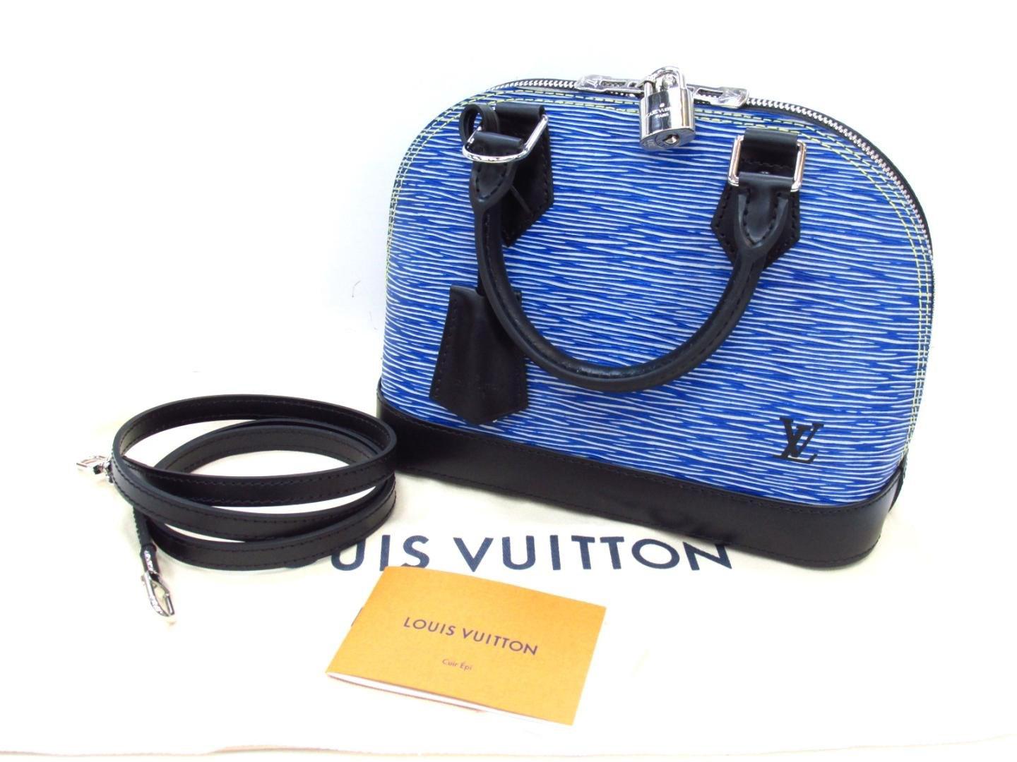 Louis Vuitton Alma Bb 2 Way Shoulder Bag Epi Leather Blue M41437 - Lyst