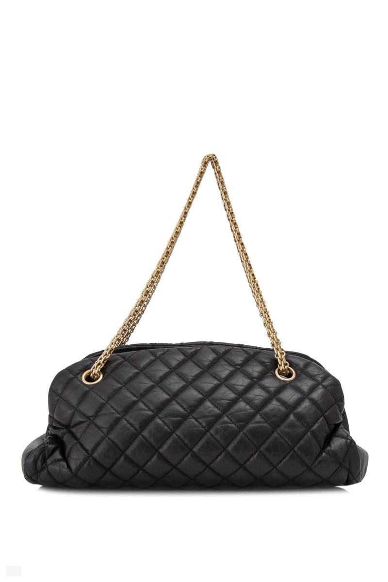 Chanel Leather Pre-owned Mademoiselle Shoulder Bag in Black - Lyst