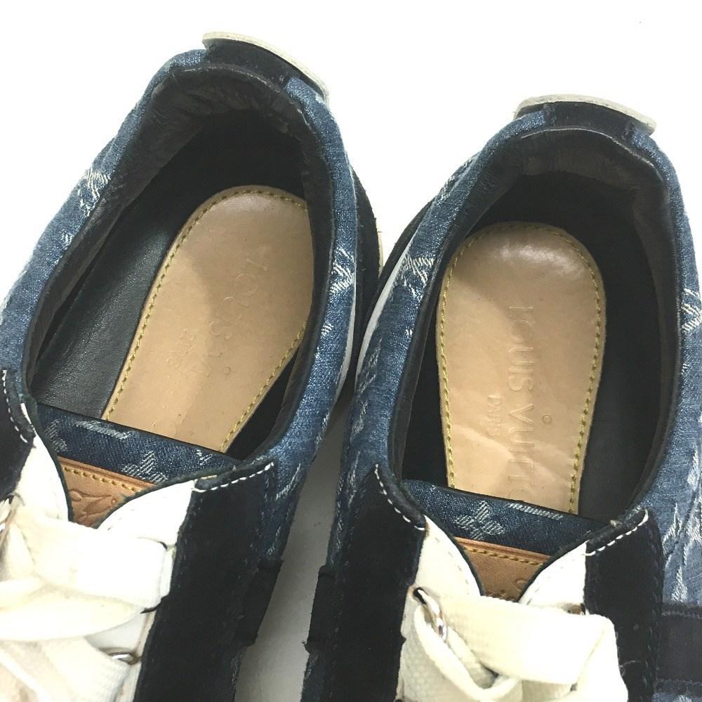 Louis Vuitton Monogram Denim Suede X Denim Men&#39;s Shoes Sneakers Blue Series Monogramdenimcanvas ...