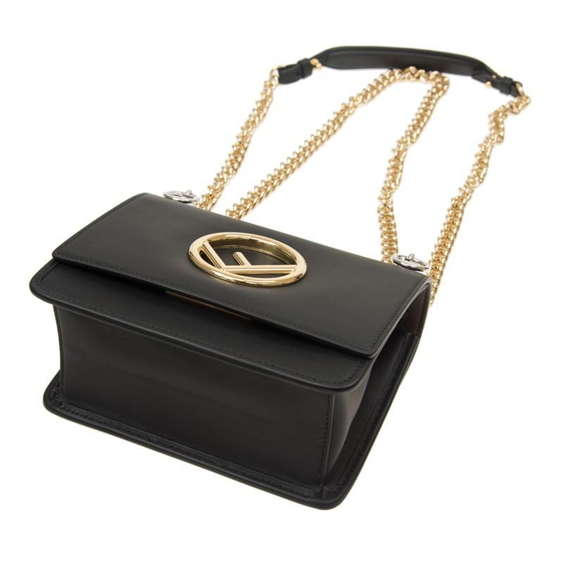Fendi Leather Authentic New Handbag 8bt286 29h F0kur Calfskin Black - Lyst