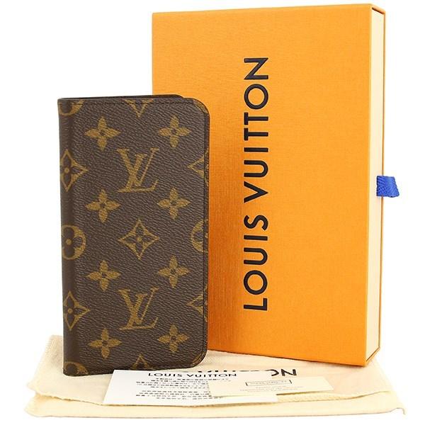 Louis Vuitton Canvas Iphone Xr Folio Monogram M67482 Brown Iphone