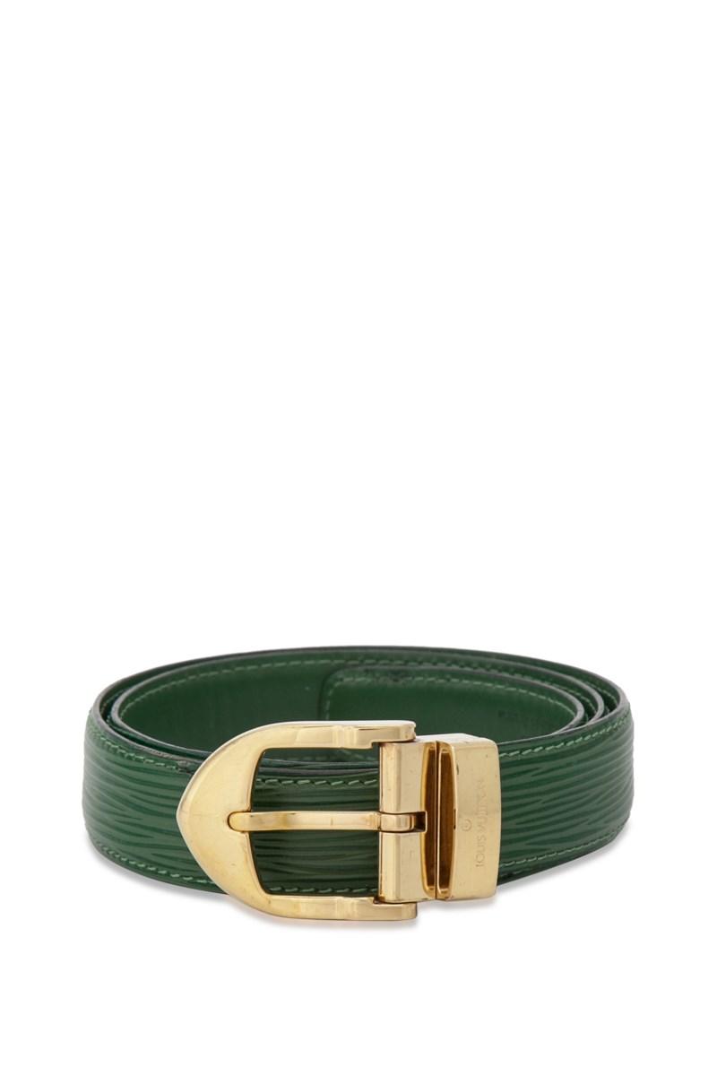 Louis Vuitton Pre-owned Epi Leather Belt in Green - Lyst