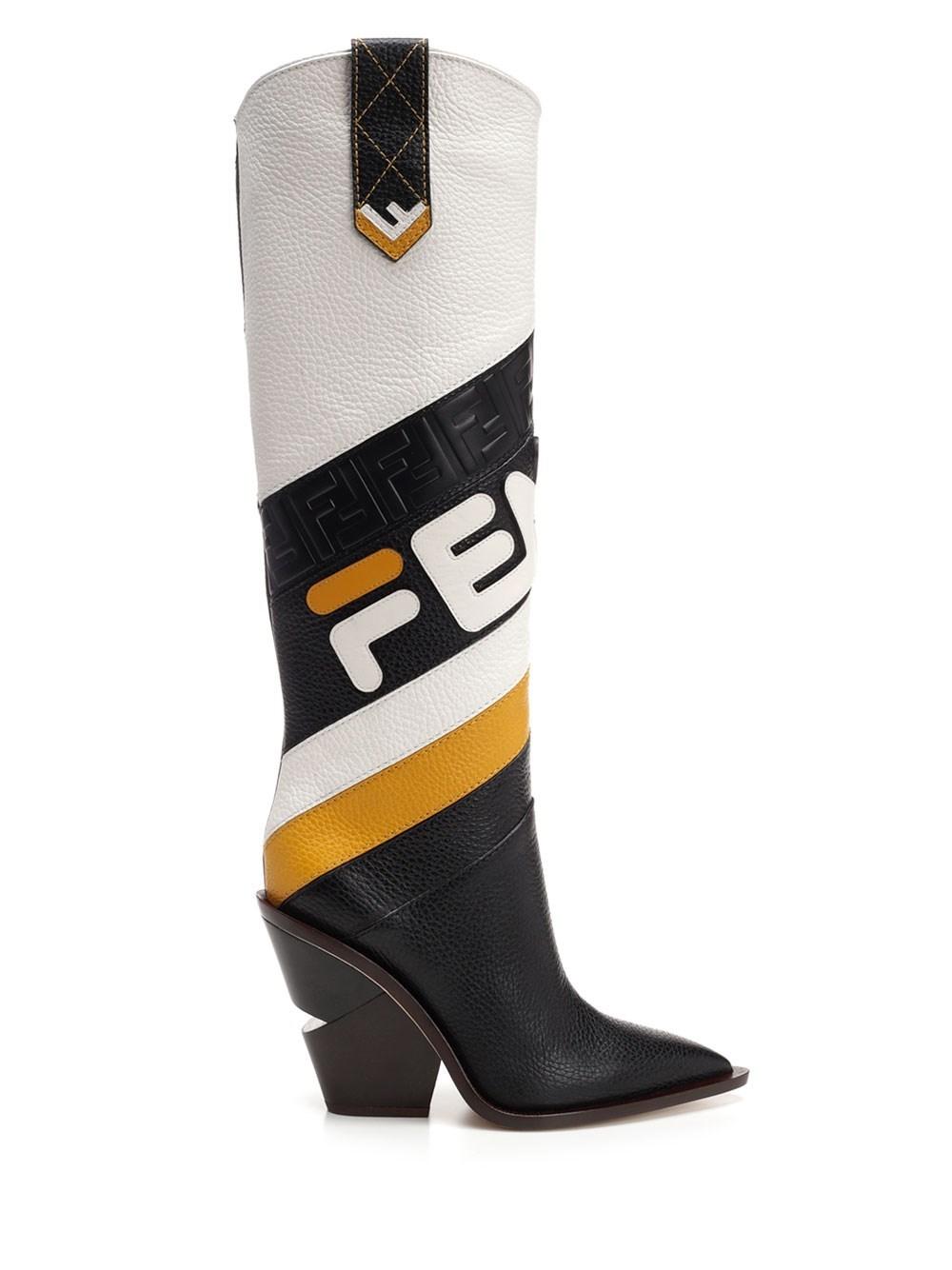 fendi yellow boots