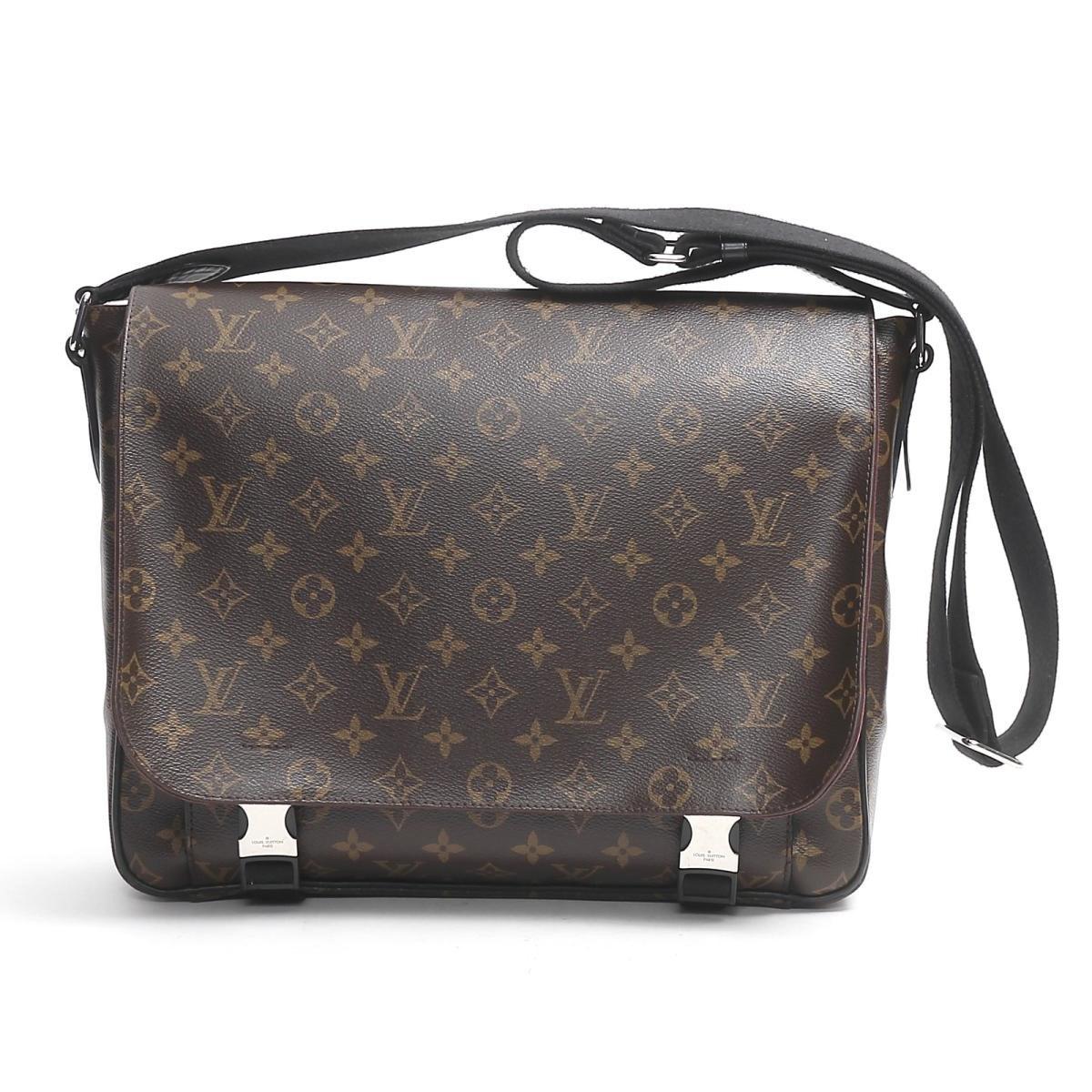 Louis Vuitton Auth Clarence Shoulder Bag Messenger M40936 Monogram Macassar Used in Brown for ...