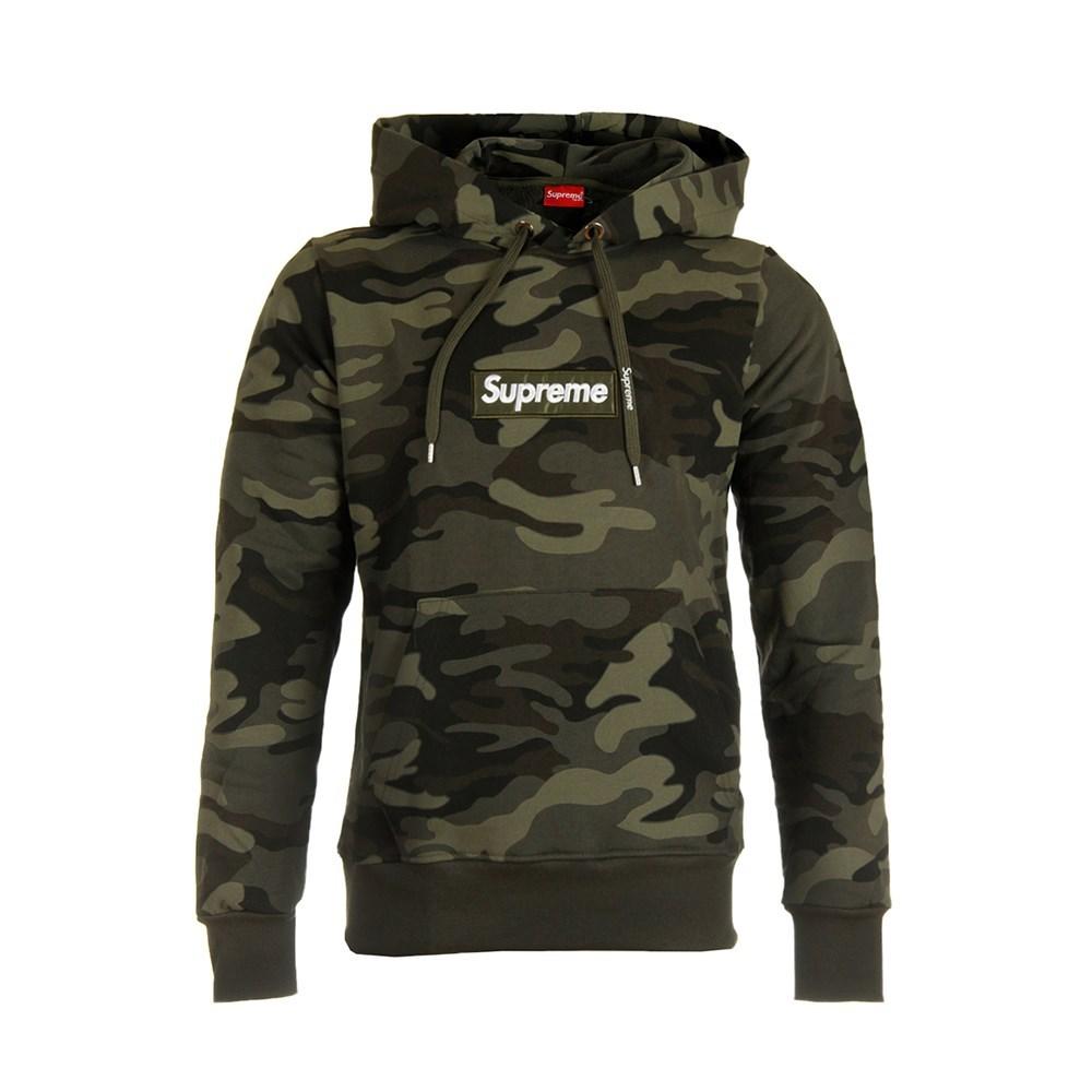 green camo supreme hoodie