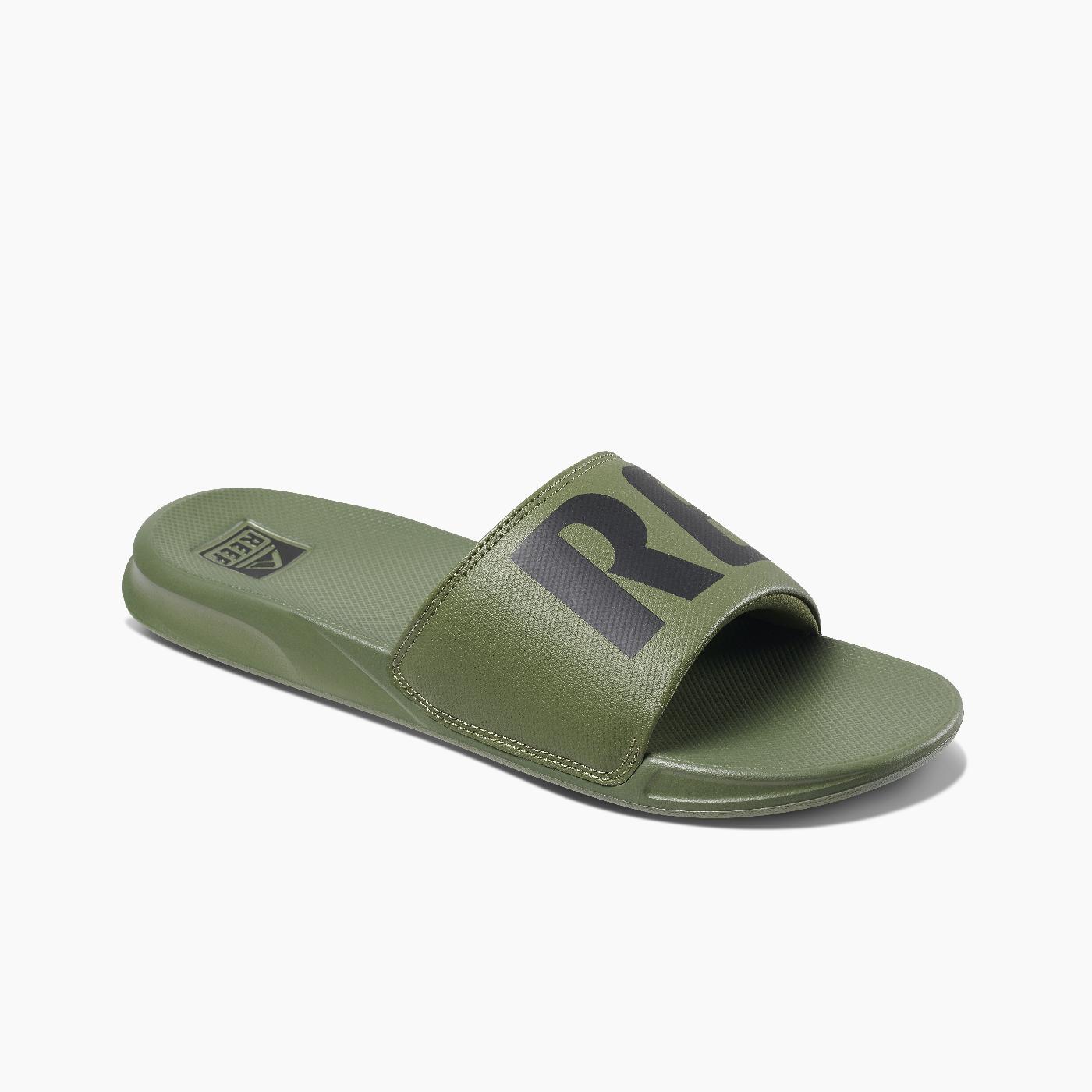 reef men's sandals one slide