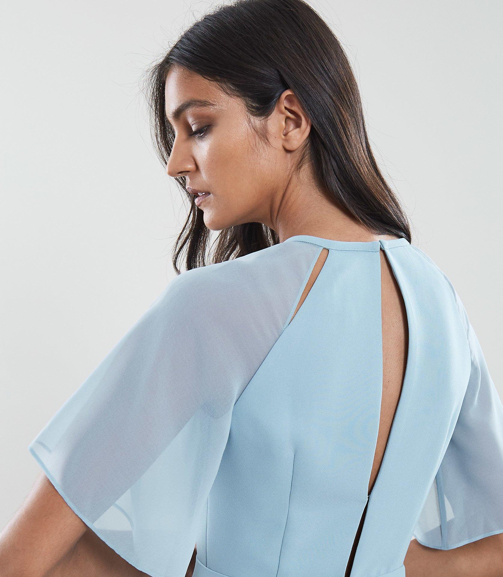 reiss tavia asymmetric midi dress