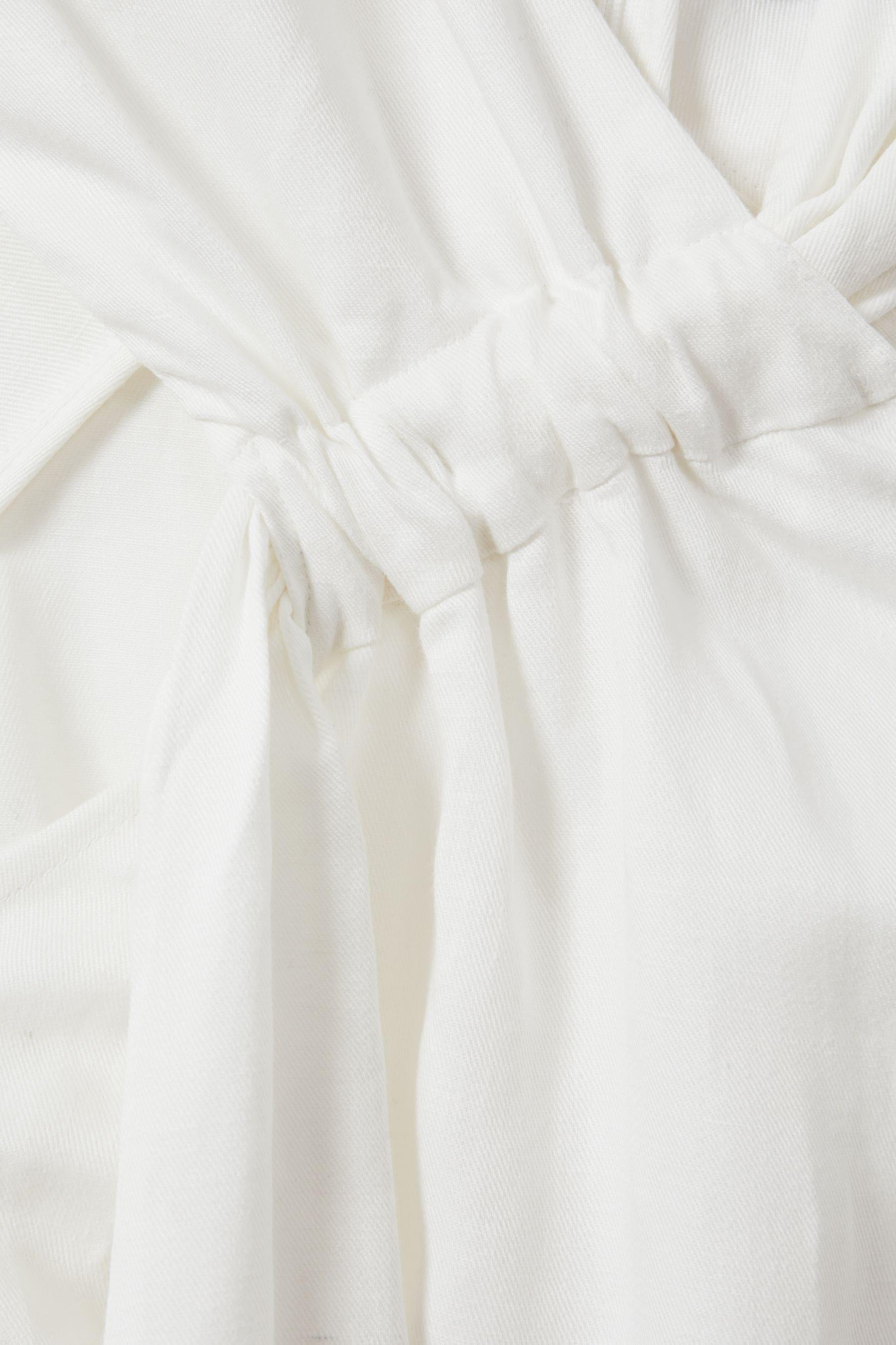 cosette linen blend drape midi dress REISS Cosette Linen Blend Drape Midi Dress
