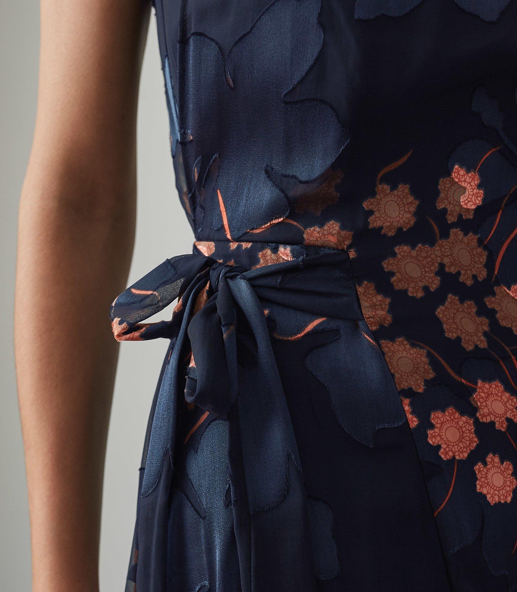 lake floral burnout dress