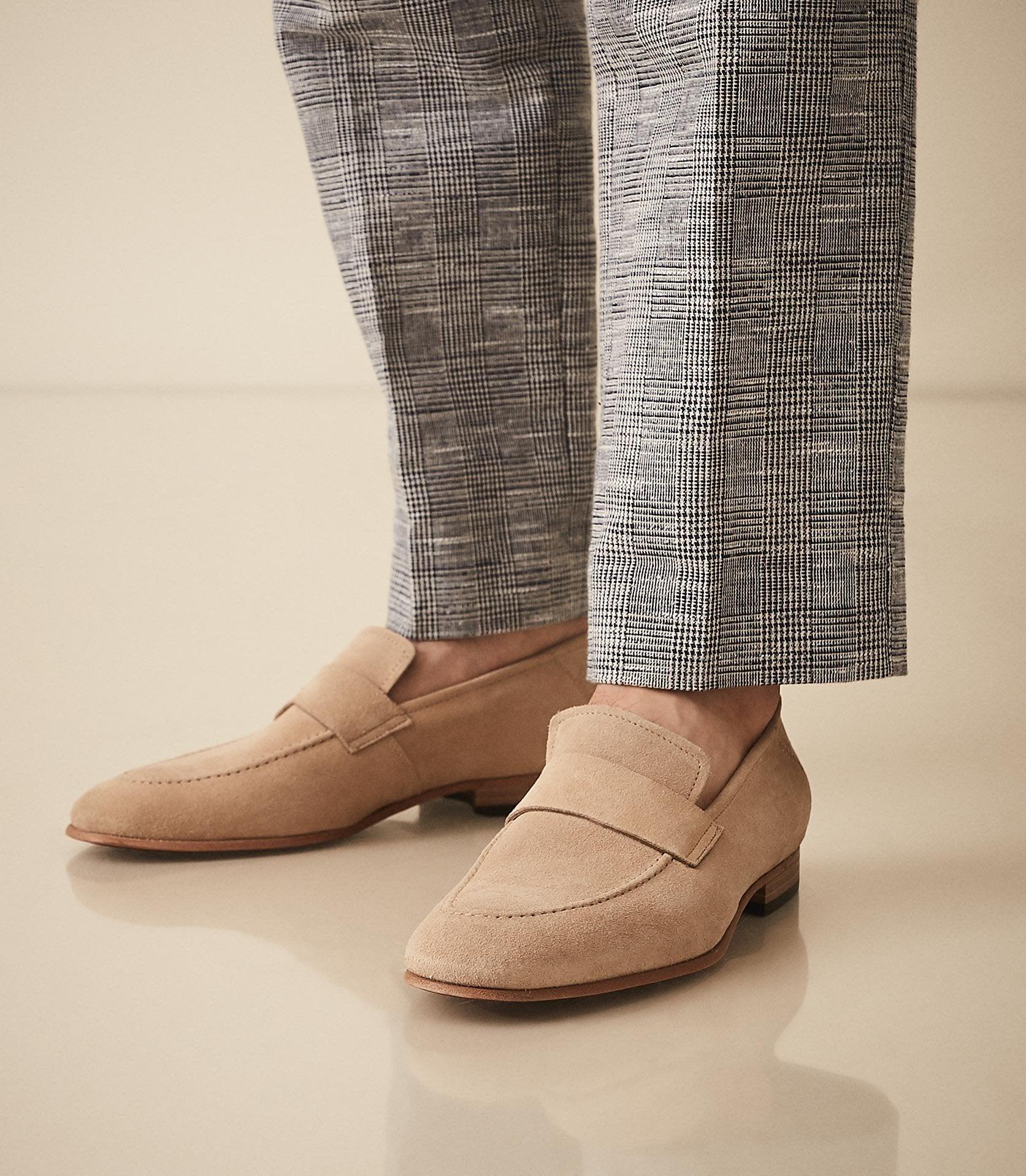 Reiss Suede Loafers in Natural for Men 