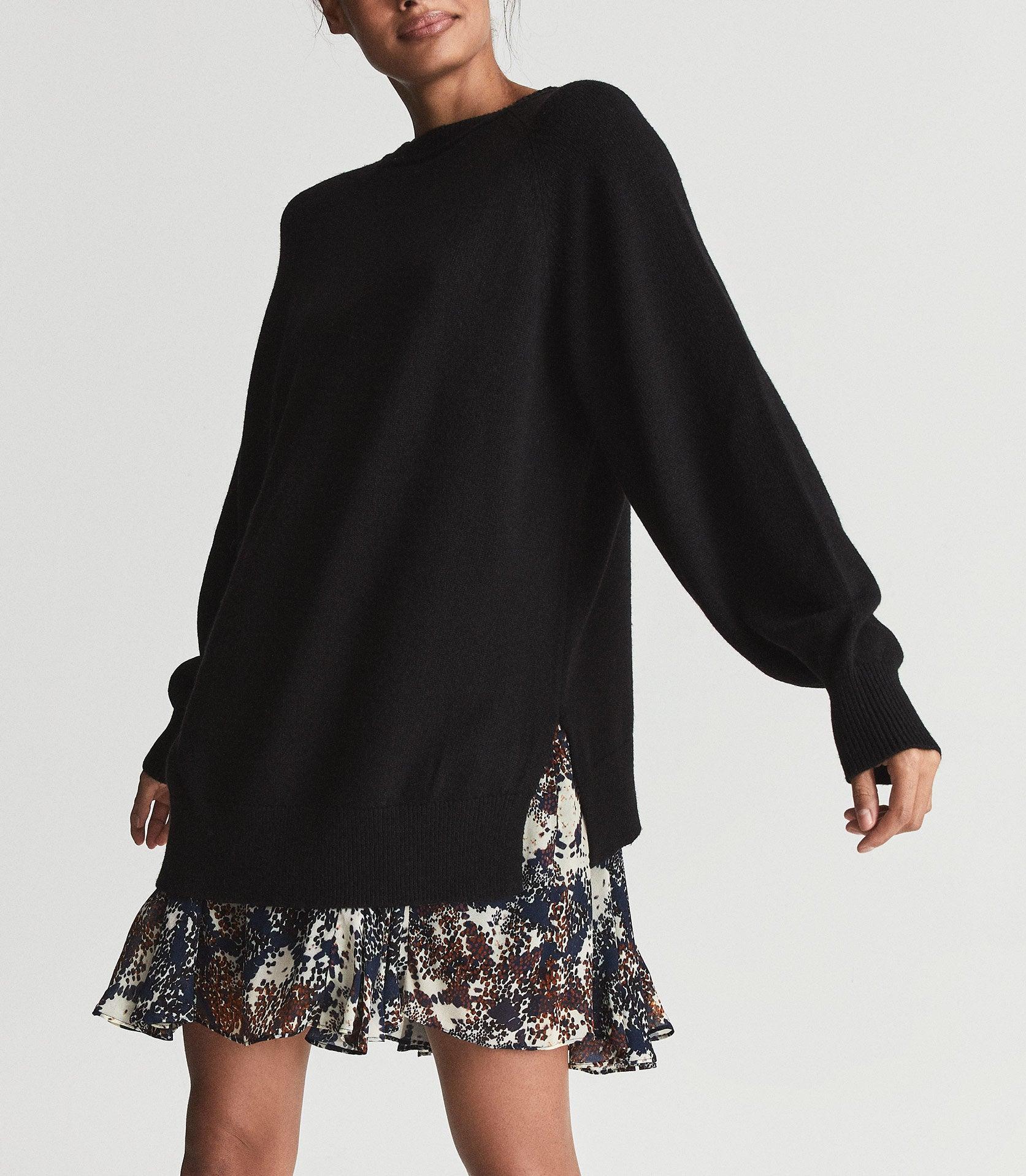 2-in-1 Fine-knit Jumper \u0026 Printed Dress 