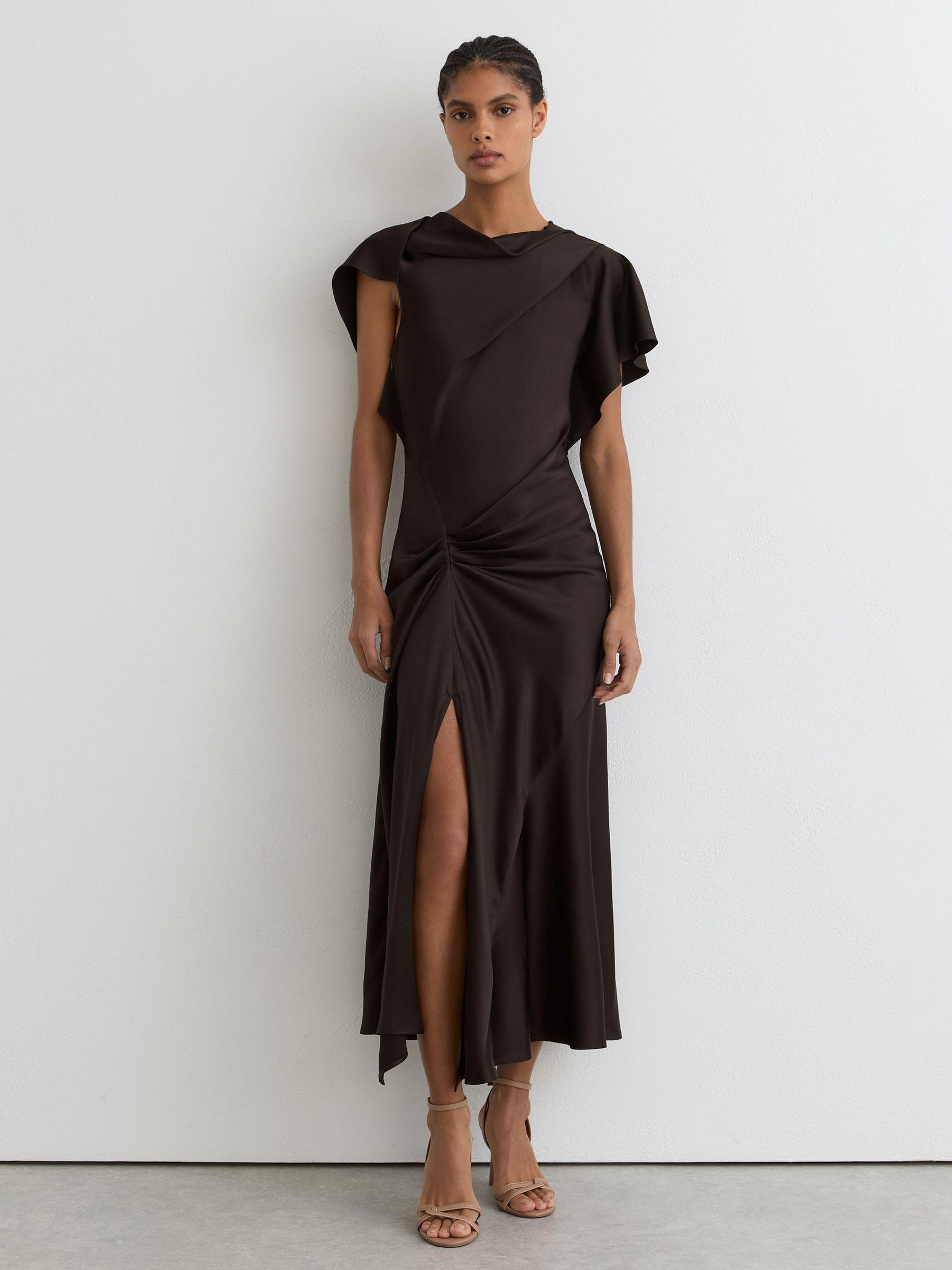 sachin and babi light blue dress Velvet Maxi Dress in Emerald Green