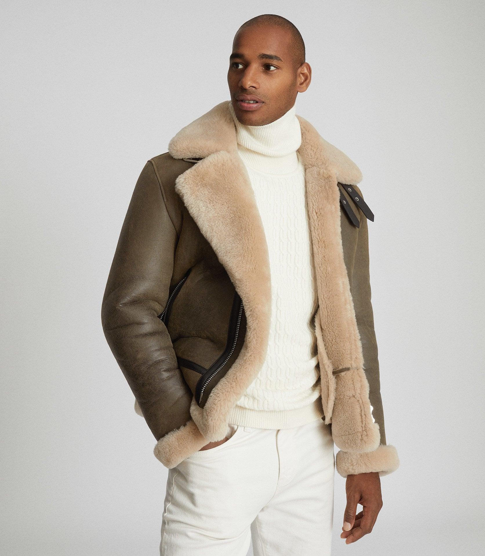 shearling aviator jacket