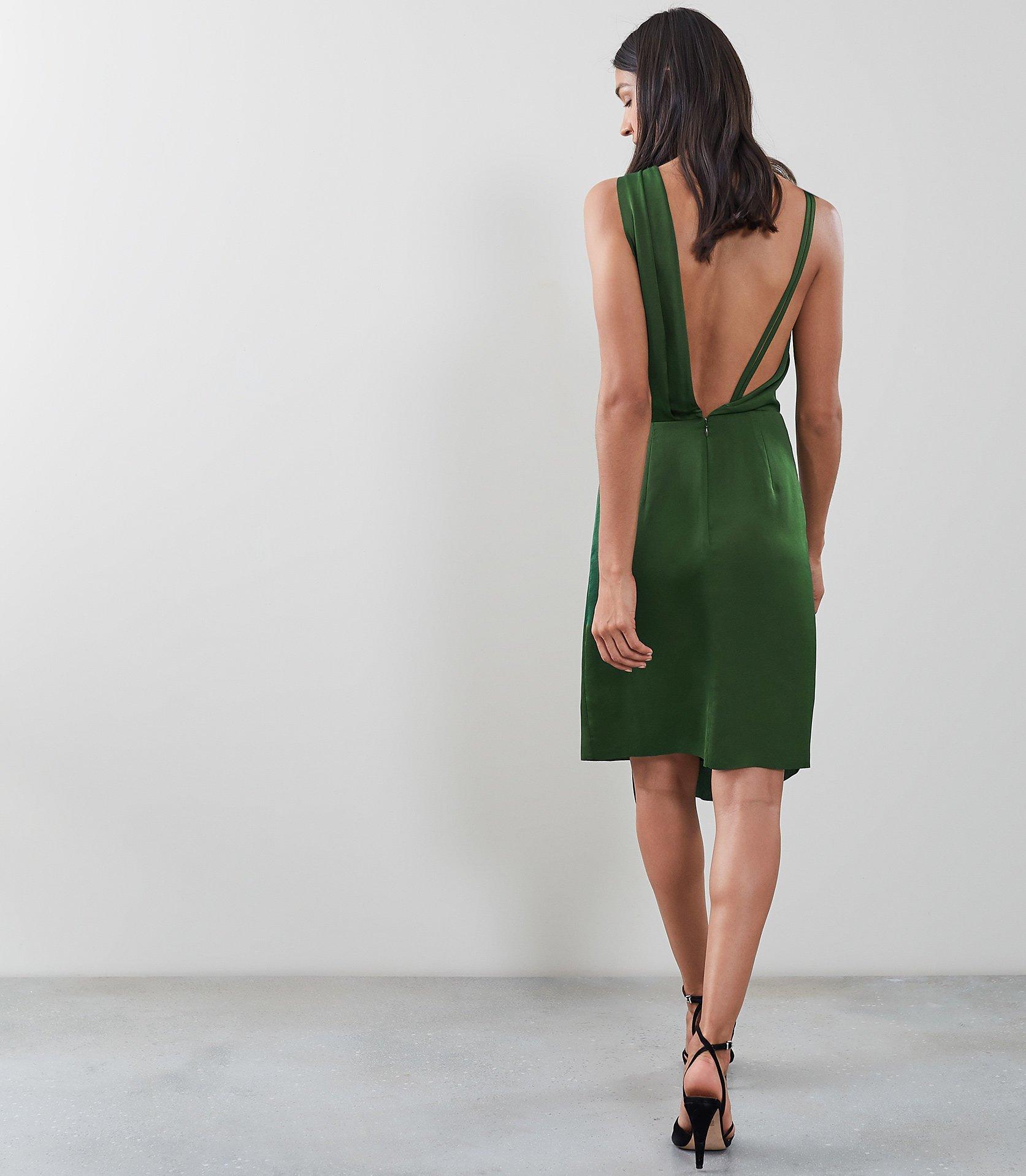 reiss emerald green dress