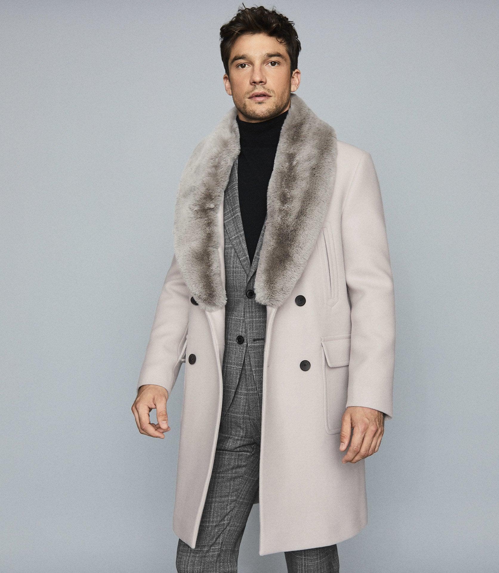 Reiss Lifton - Faux Fur Wool Blend 