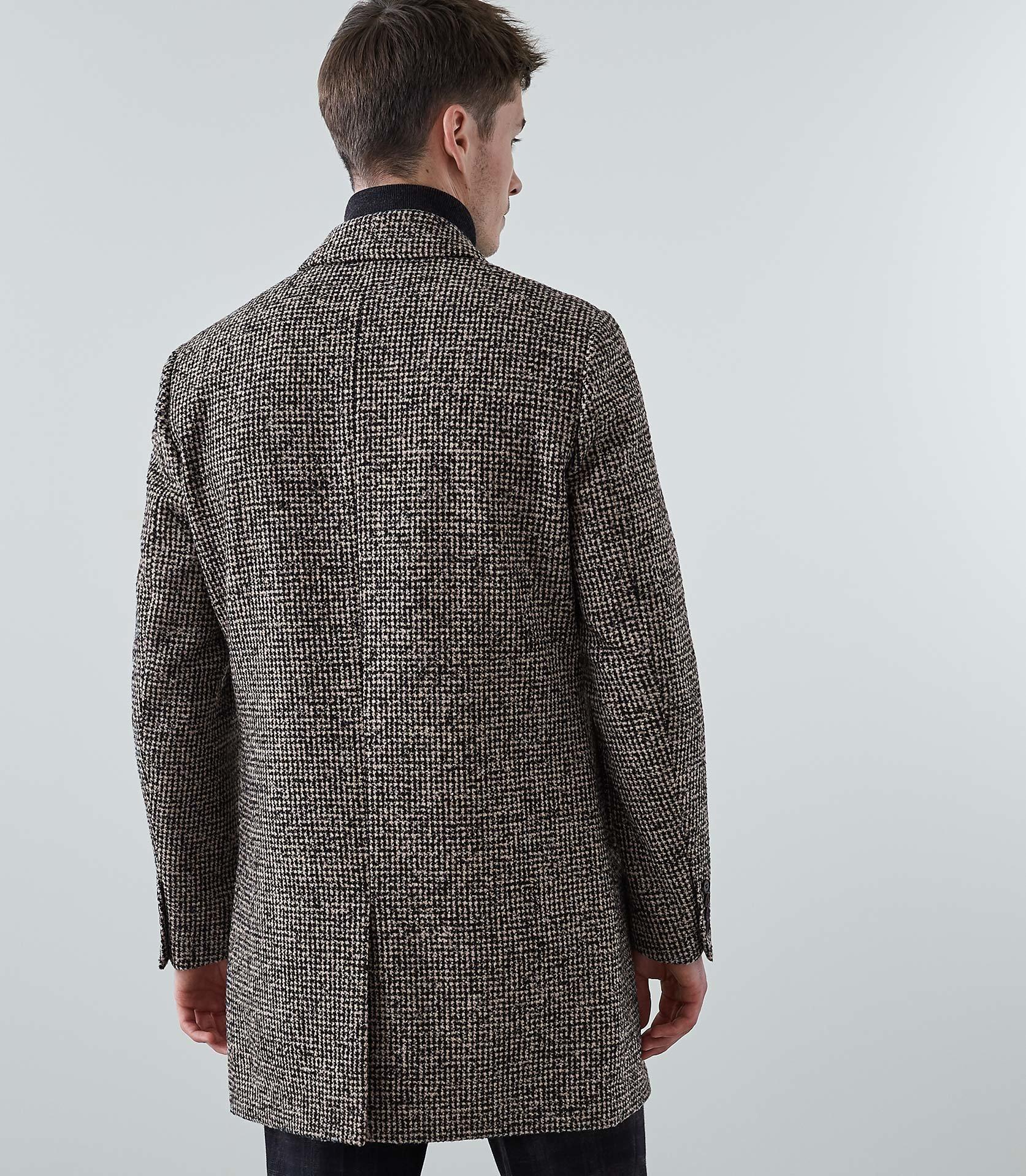 Reiss Wool Douglas - Dogtooth Overcoat for Men - Lyst