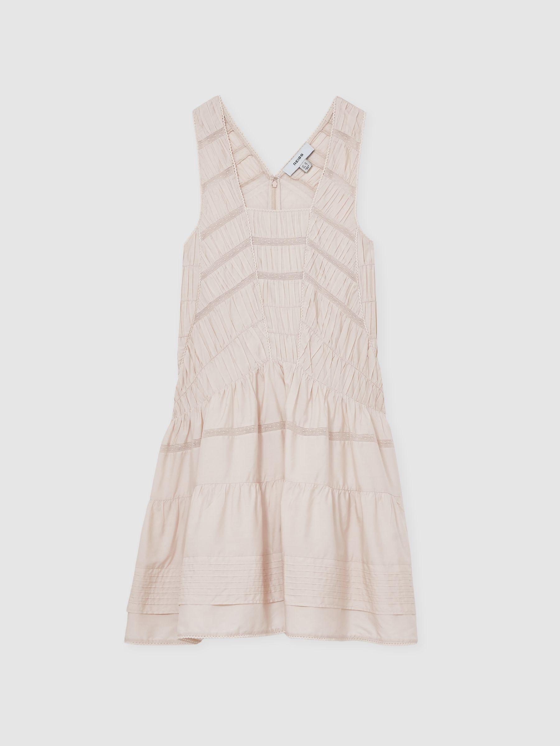 plus size dusty pink bridesmaid dresses REISS LEAH BLACK SLEEVELESS DROPPED WAIST FIT & FLARE DRESS SIZE 8 –  Whispers Dress Agency
