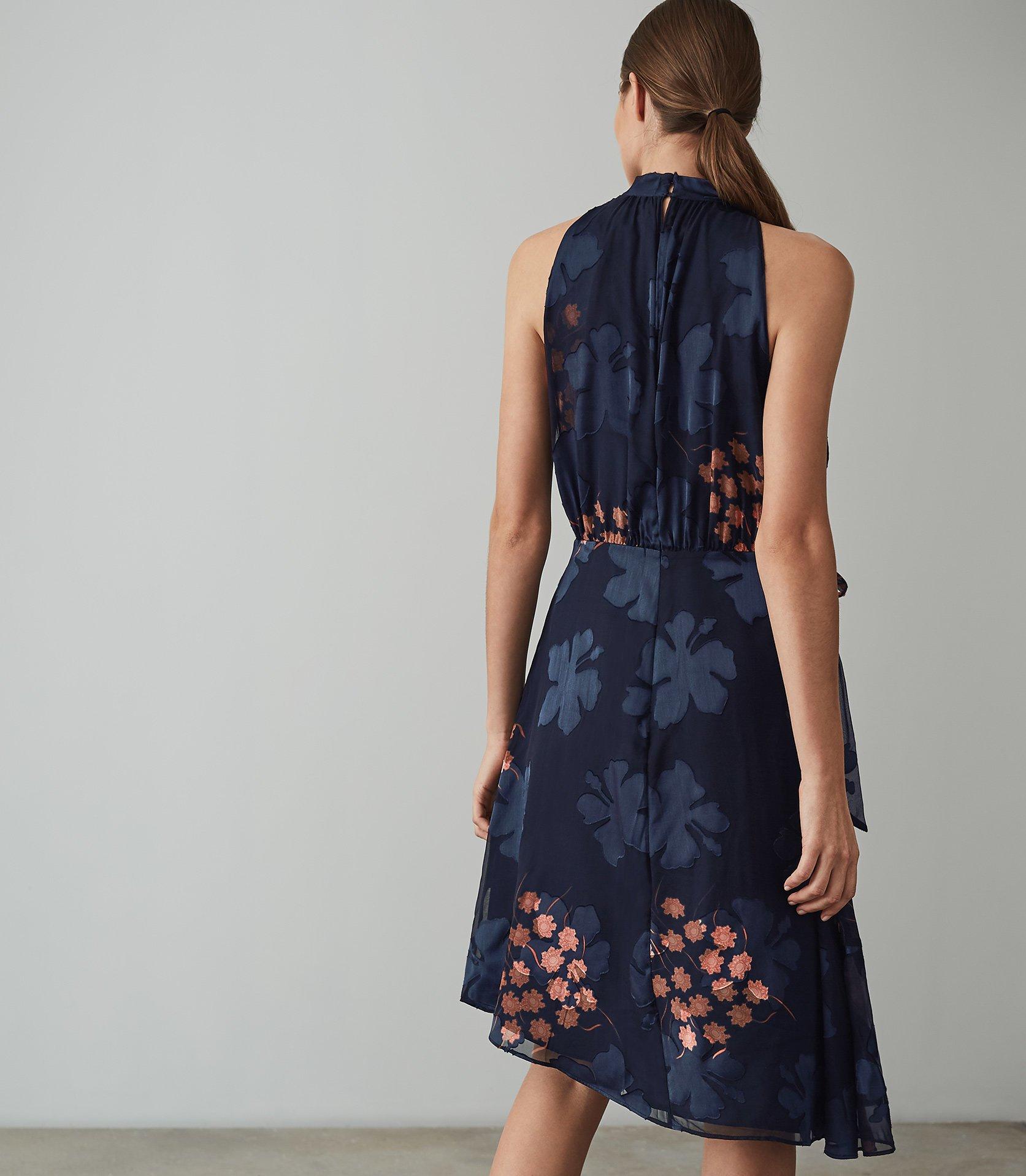 lake floral burnout dress