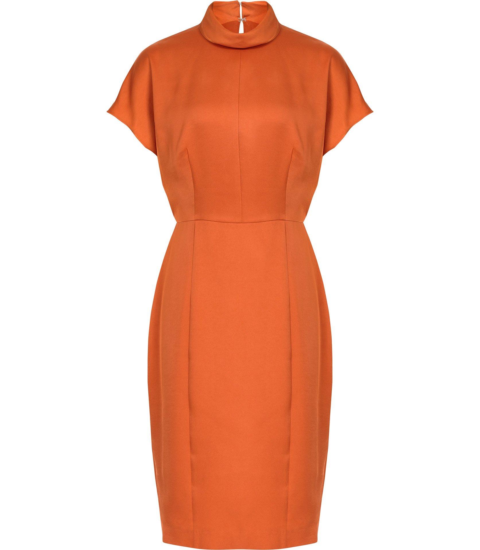 reiss burnt orange dress