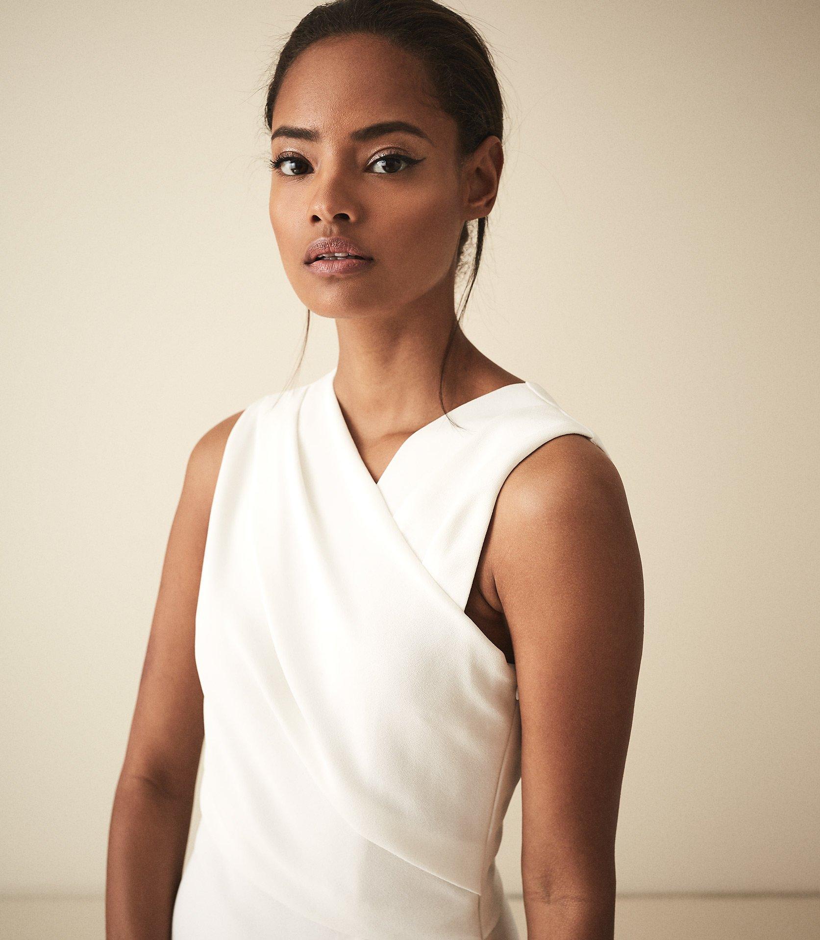 reiss marling dress ivory