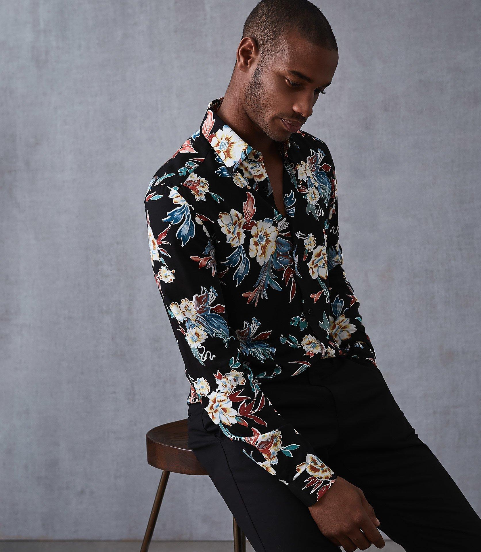 Reiss Denim Vogal - Long Sleeved Floral 