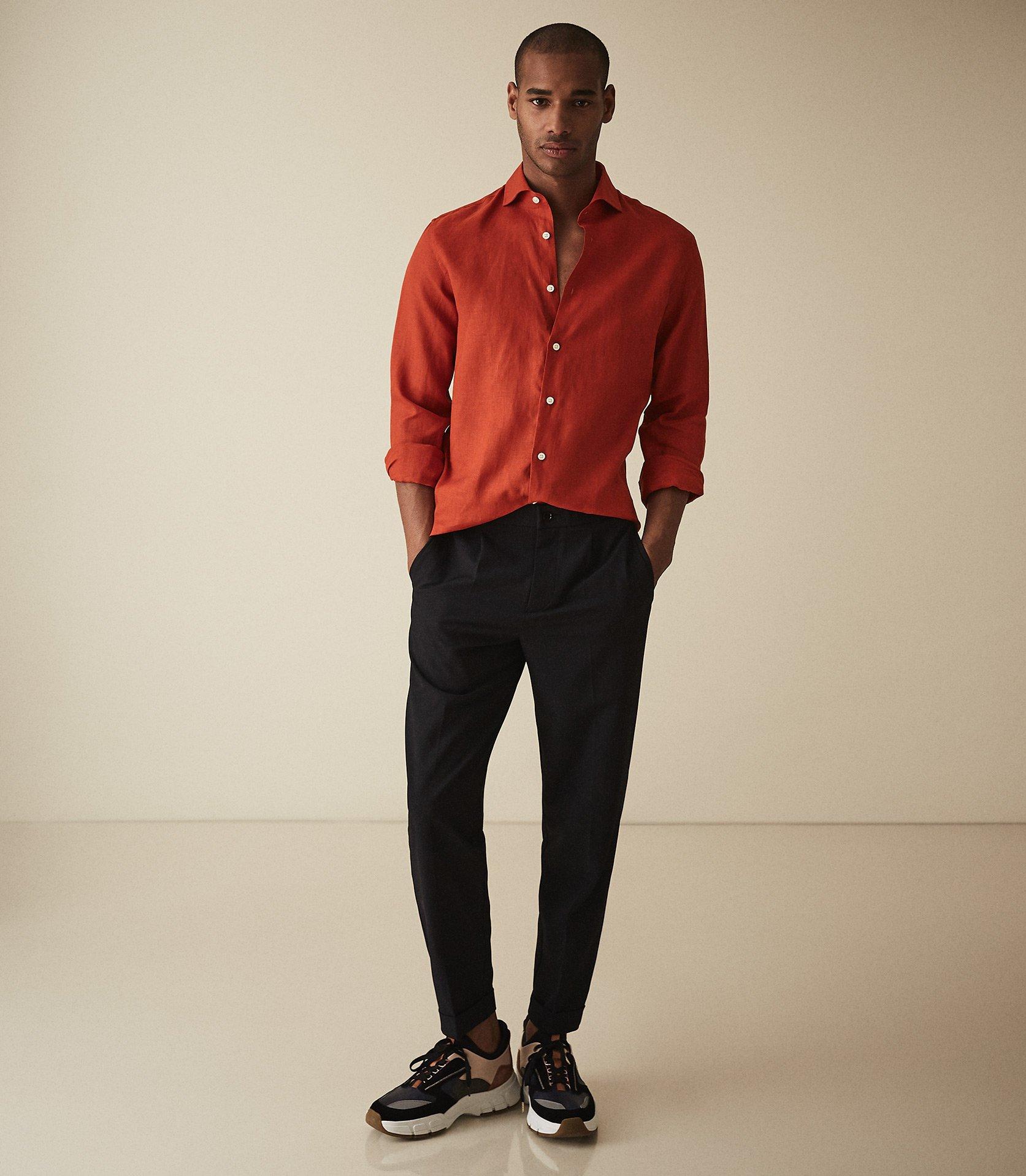 Reiss Ronnie - Linen Regular Fit Shirt 