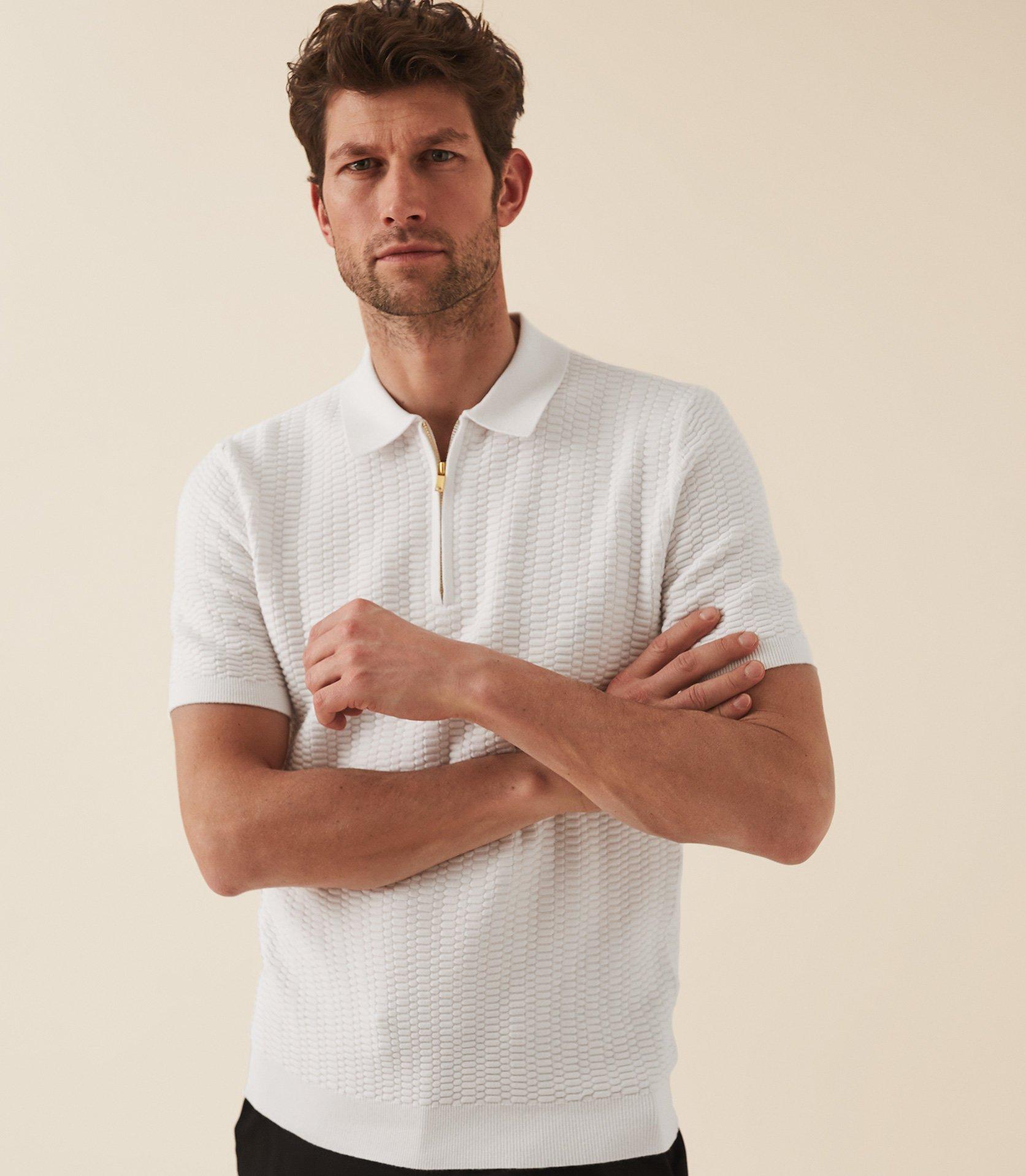 reiss white polo