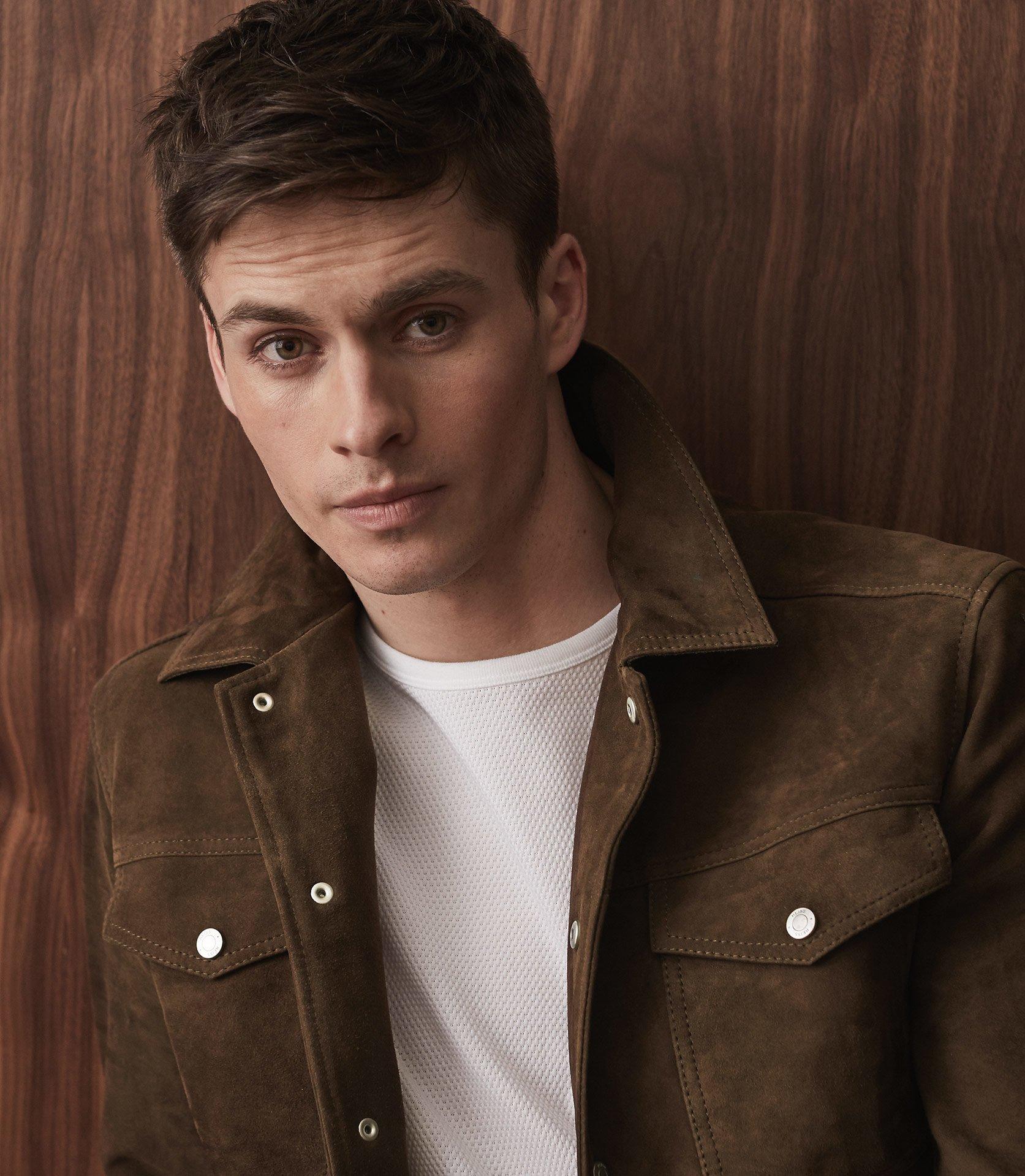 jagger suede trucker jacket