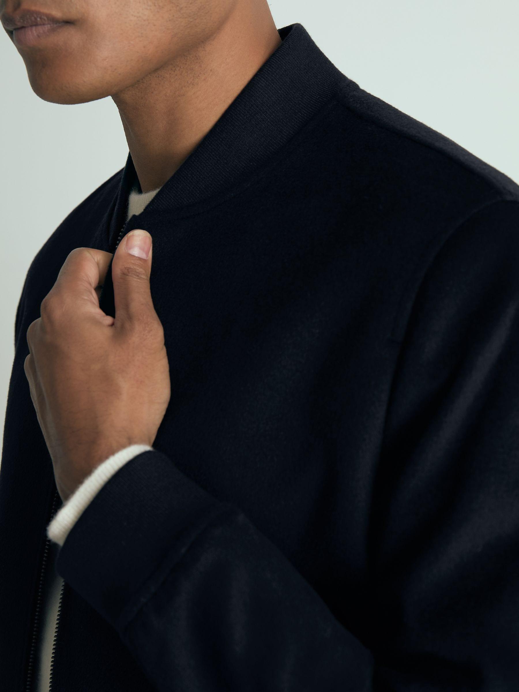 Reiss Cashmere Bomber Jacket in Blue for Men Lyst UK