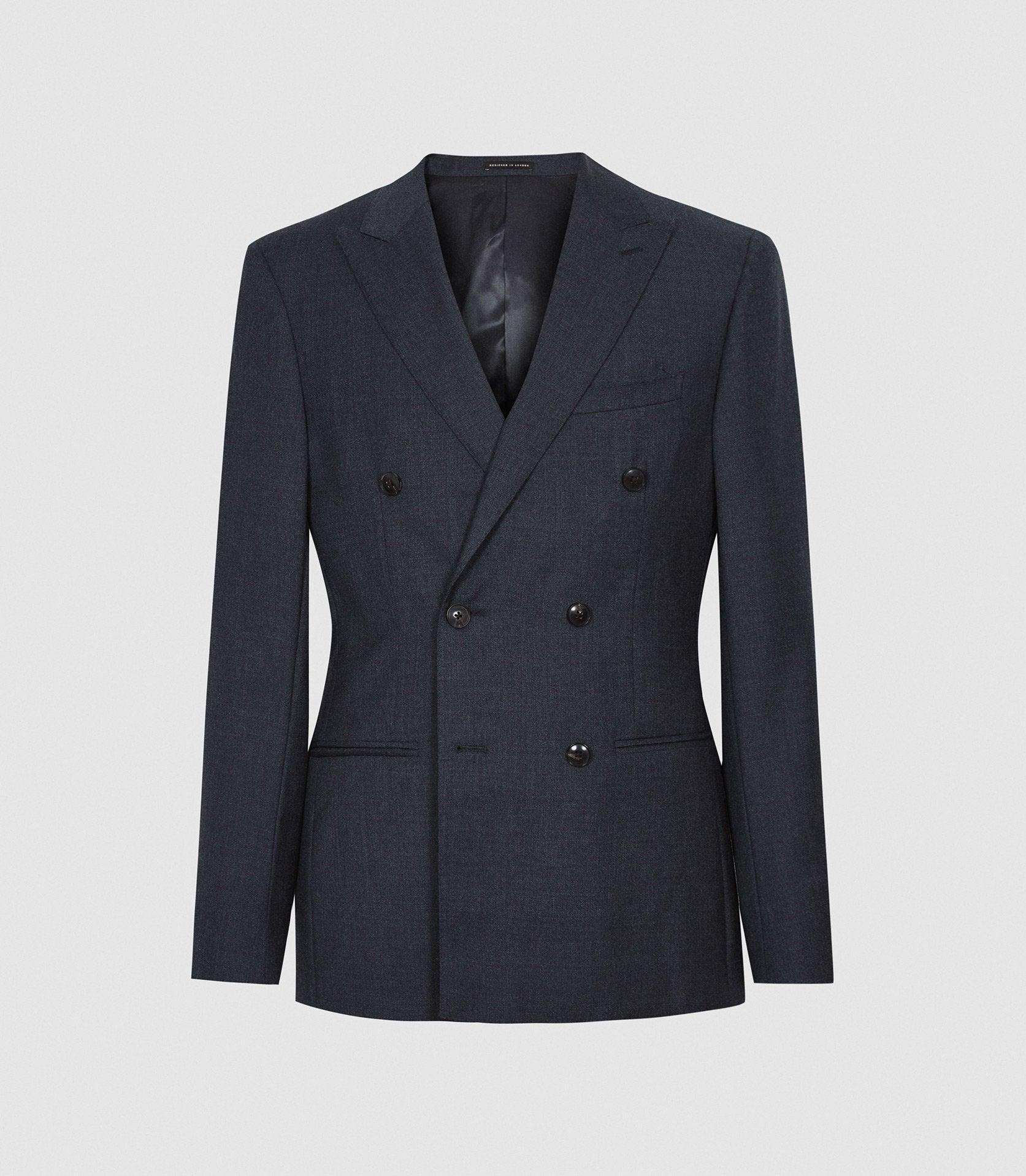 Reiss Villa Double Breasted Hopsack 