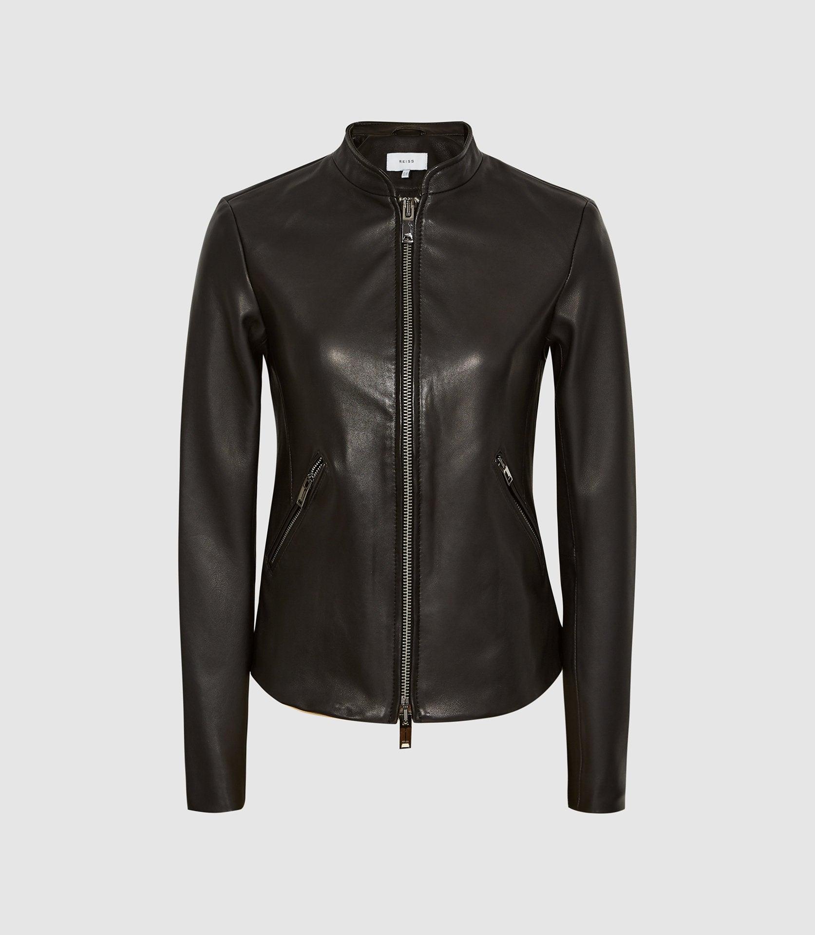 reiss aries leather jacket