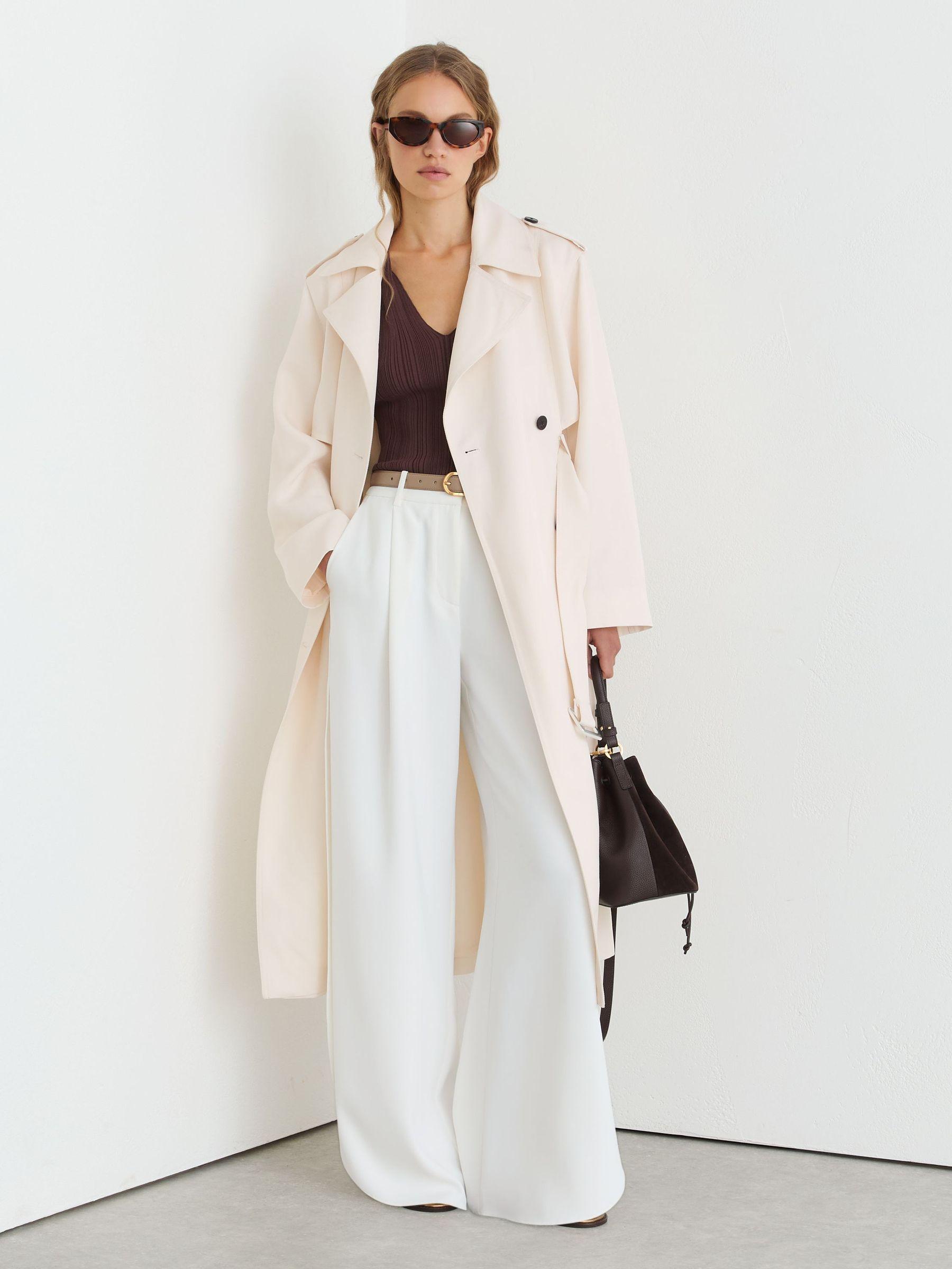 新品送料無料UK12/US8リースREISS lawsonウールコートベージュ Reiss Coats for Women | Online Sale up to 80% off | Lyst