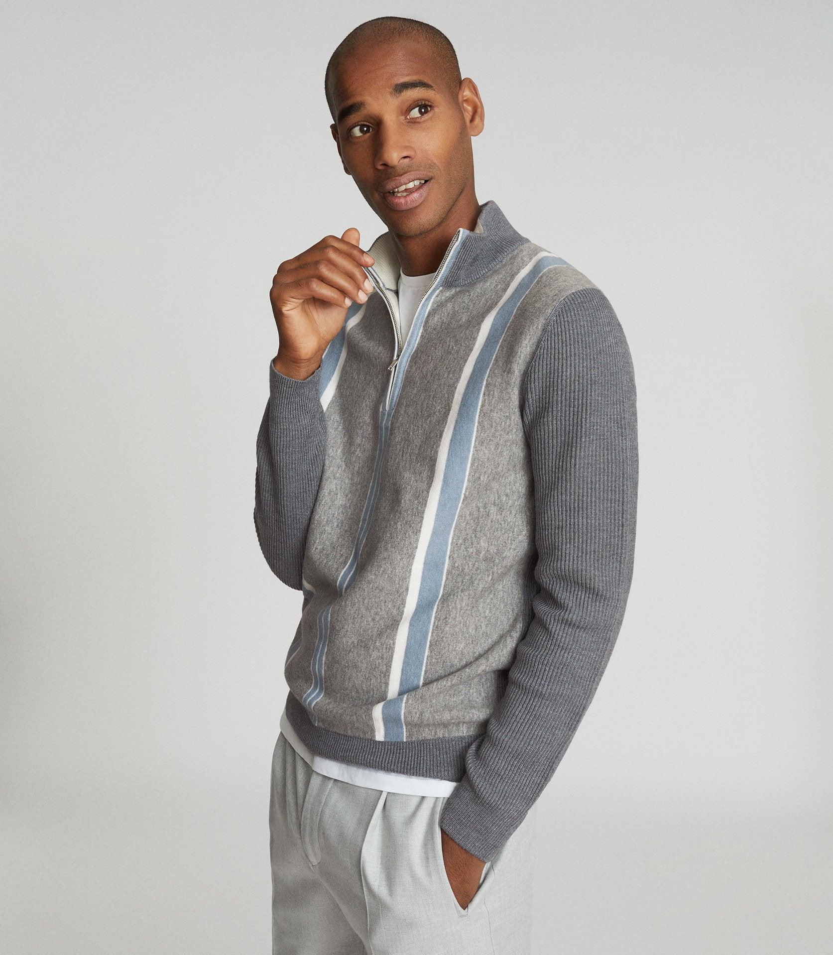 reiss zip neck jumper