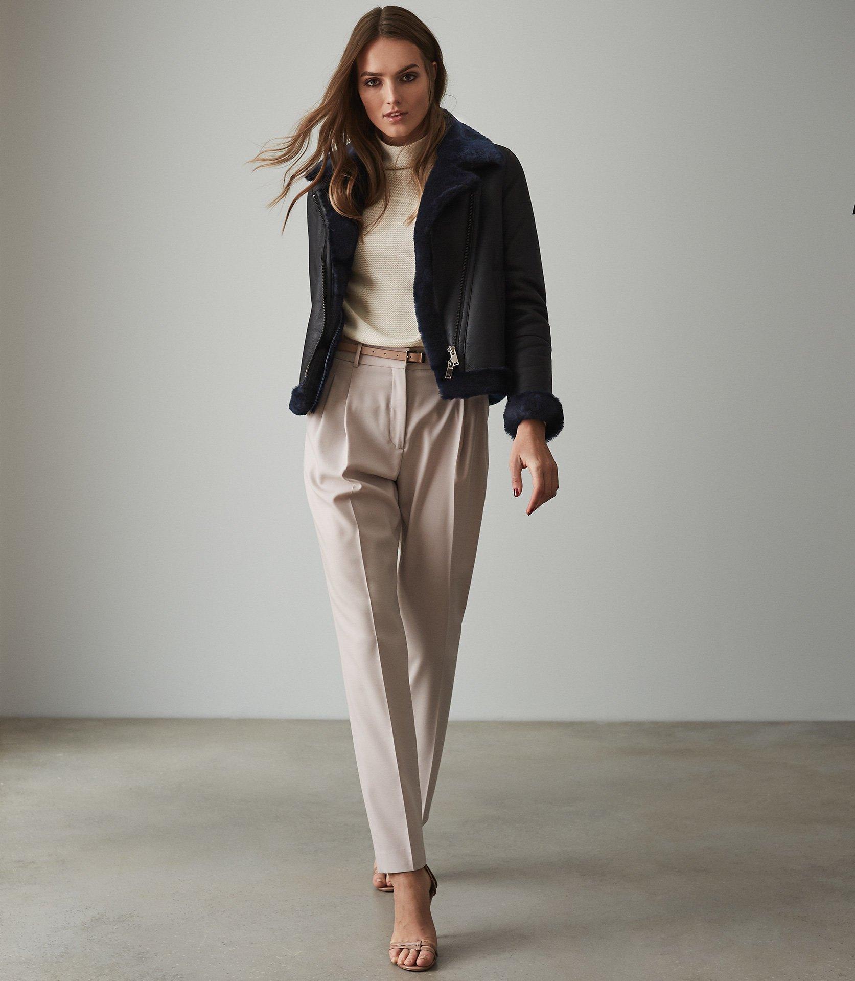 navy aviator jacket womens