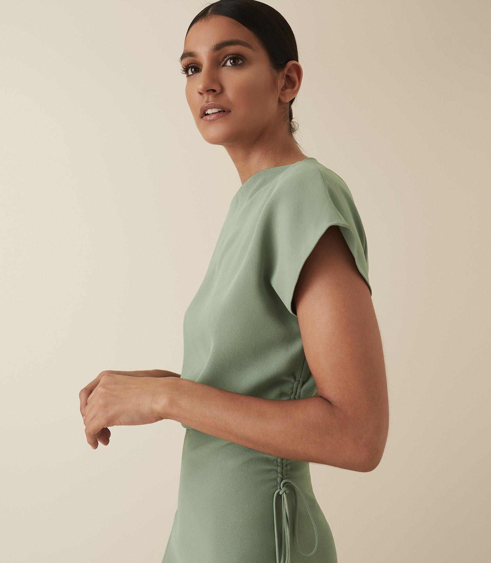 reiss marcia waist detail dress