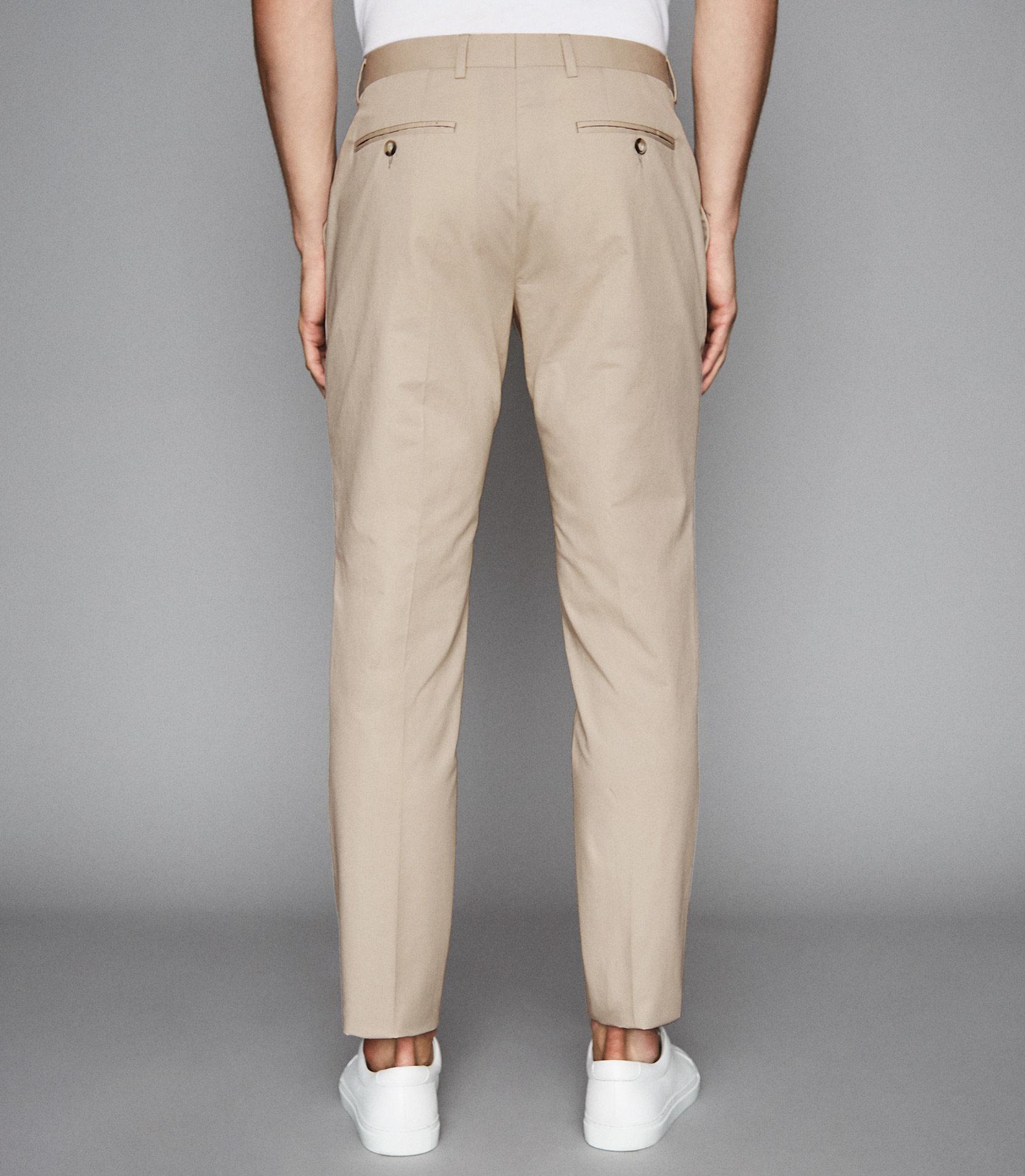 Reiss Scholar T - Linen-blend Slim-fit Trousers in Stone (Natural) for Men  - Lyst