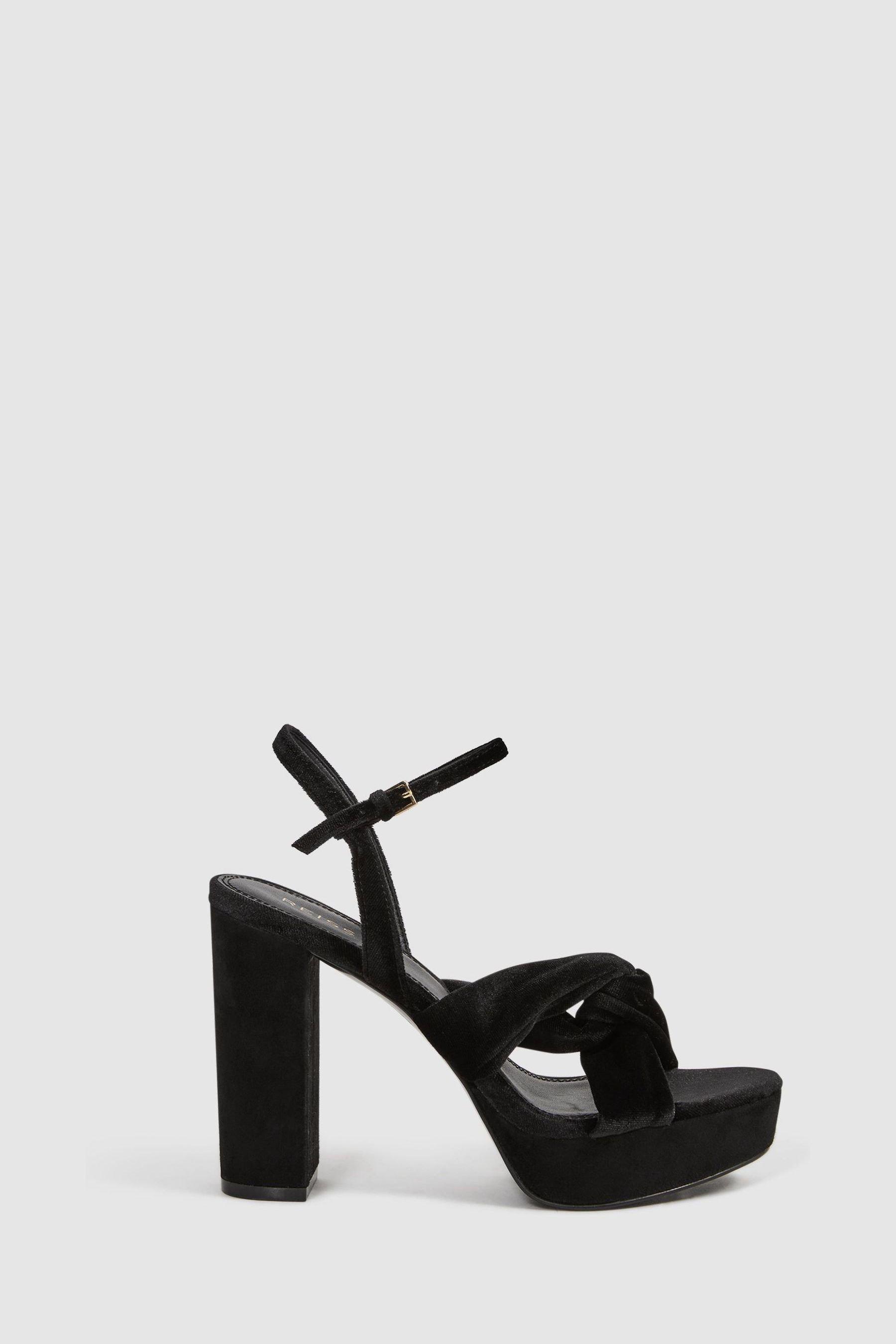 ATP Atelier Cellole Platform Heel in Black Nappa | REVOLVE