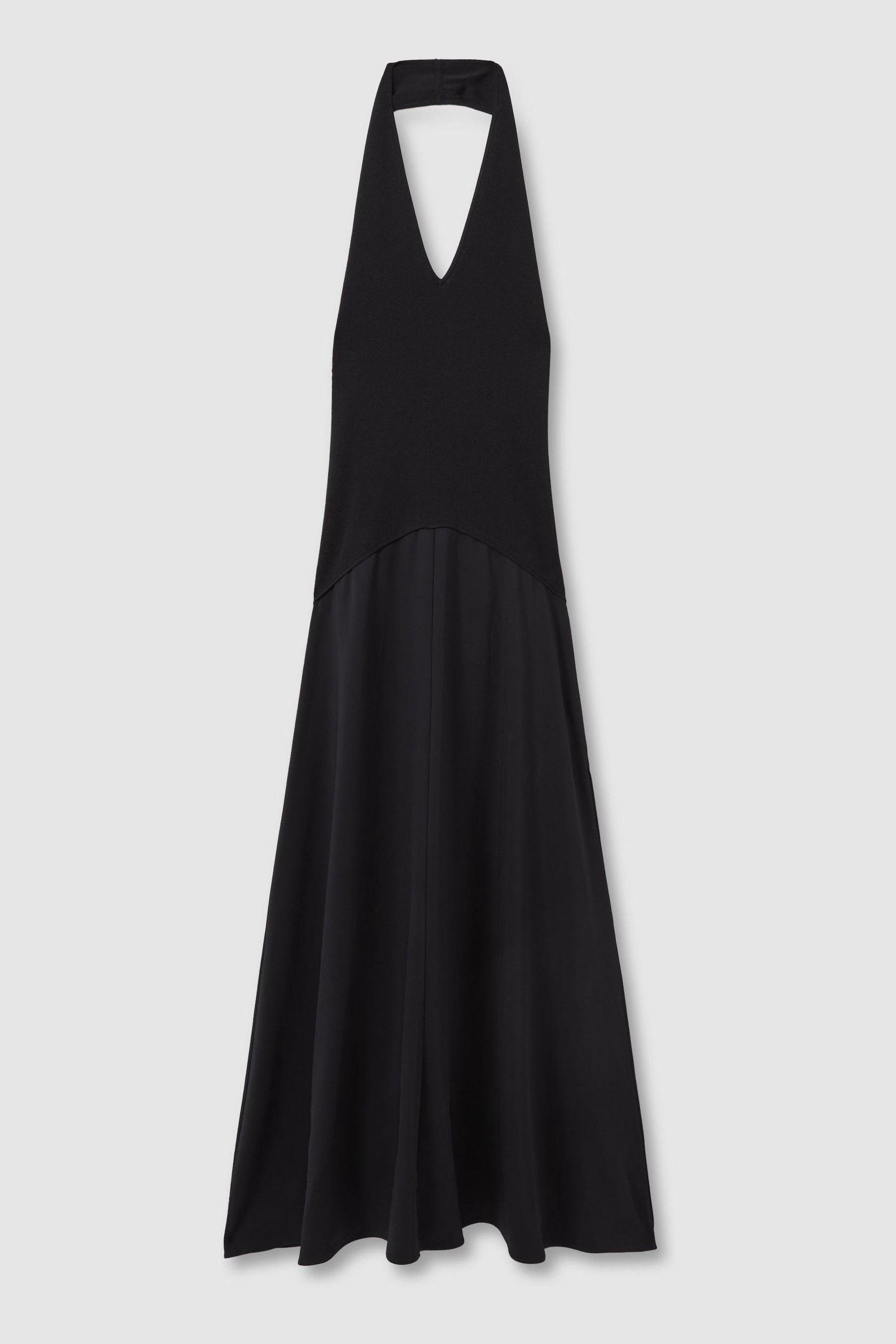 【海外限定】REISSドレス☆Rene Hybrid Knit Midi Dress in Navy Buy Reiss Navy Rene Hybrid Knit Midi Dress from the Next UK