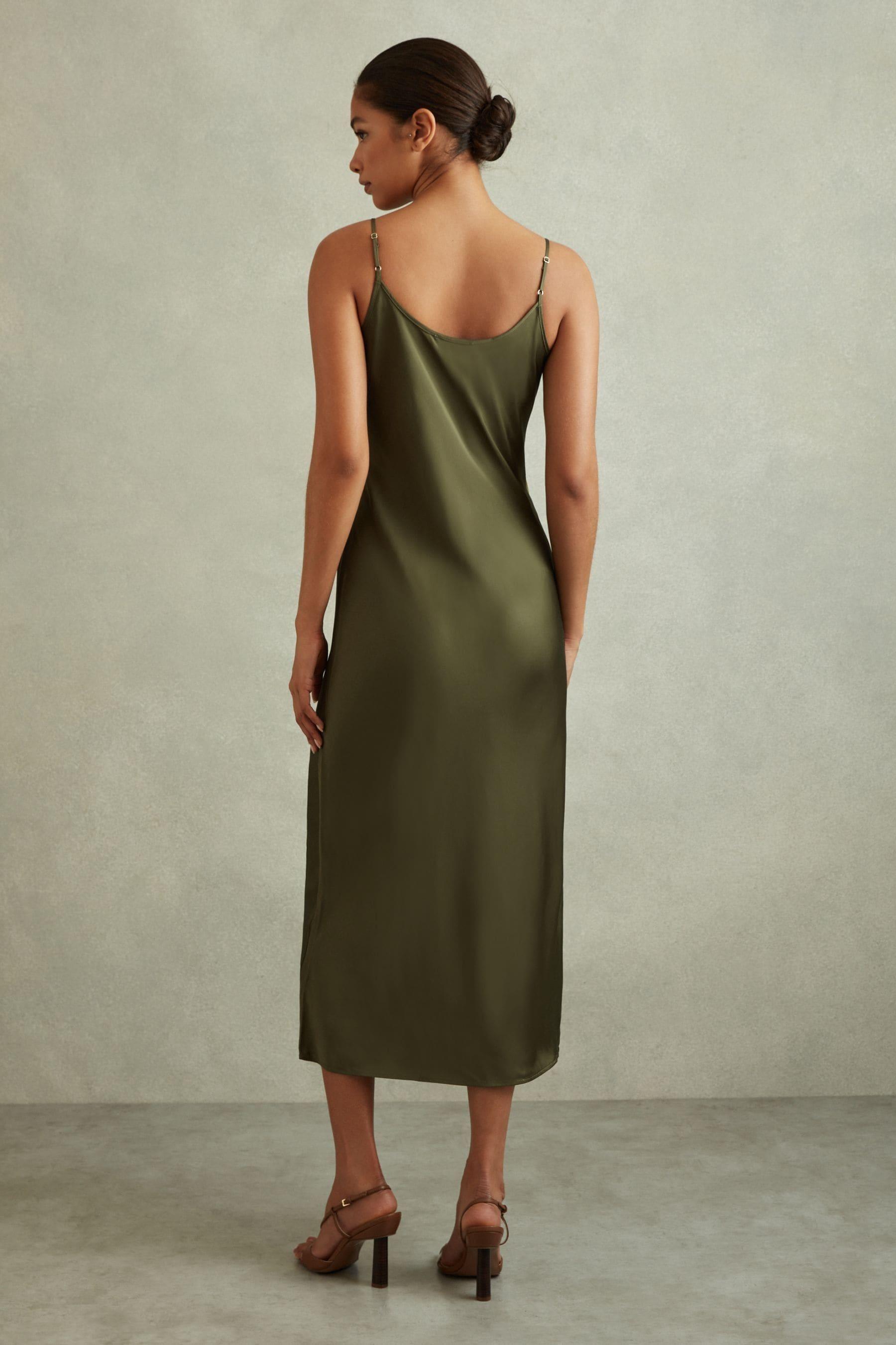Reiss Midi Dress in Green | Lyst Reiss Midi Dress in Green | Lyst
