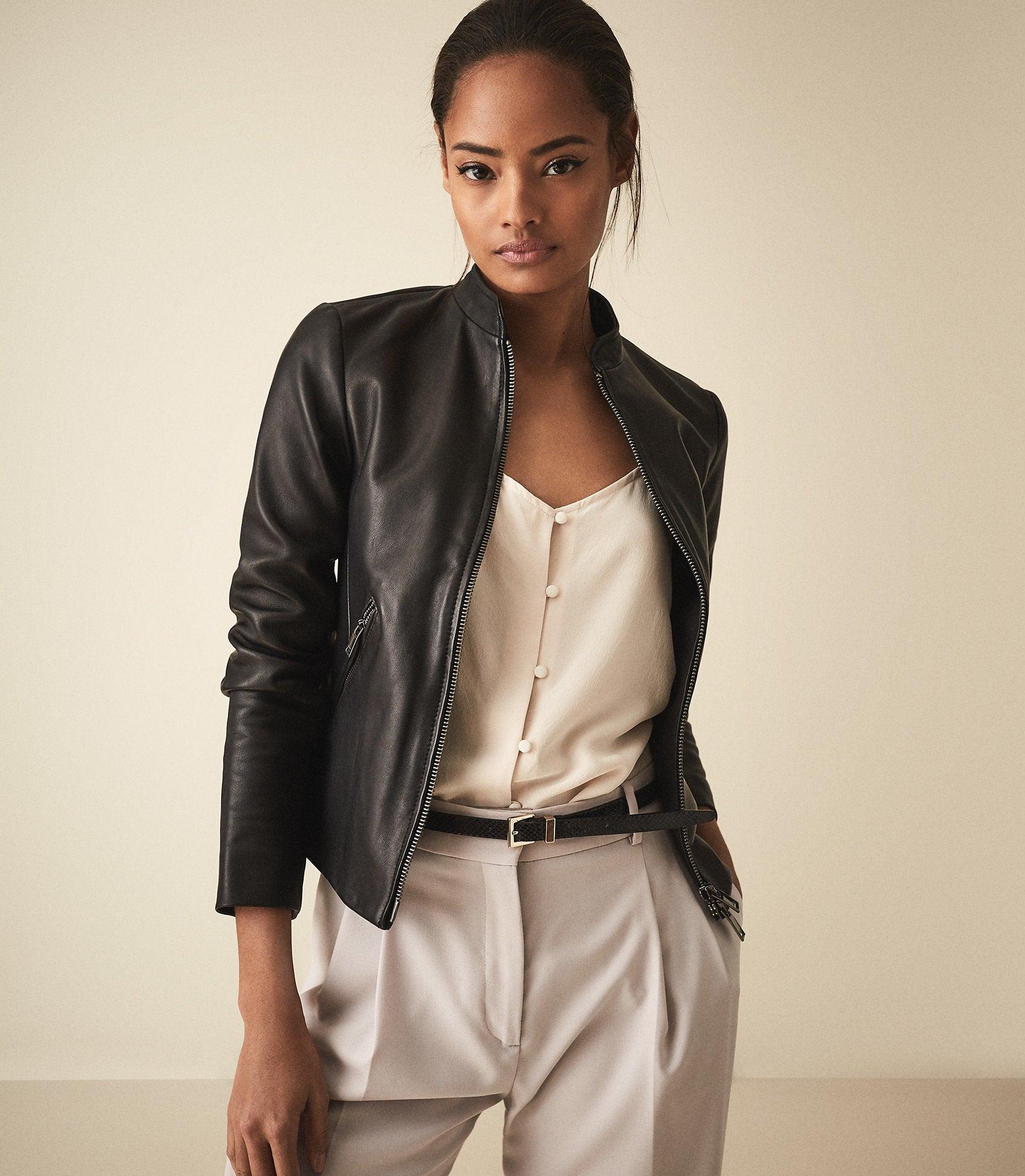 reiss aries leather jacket