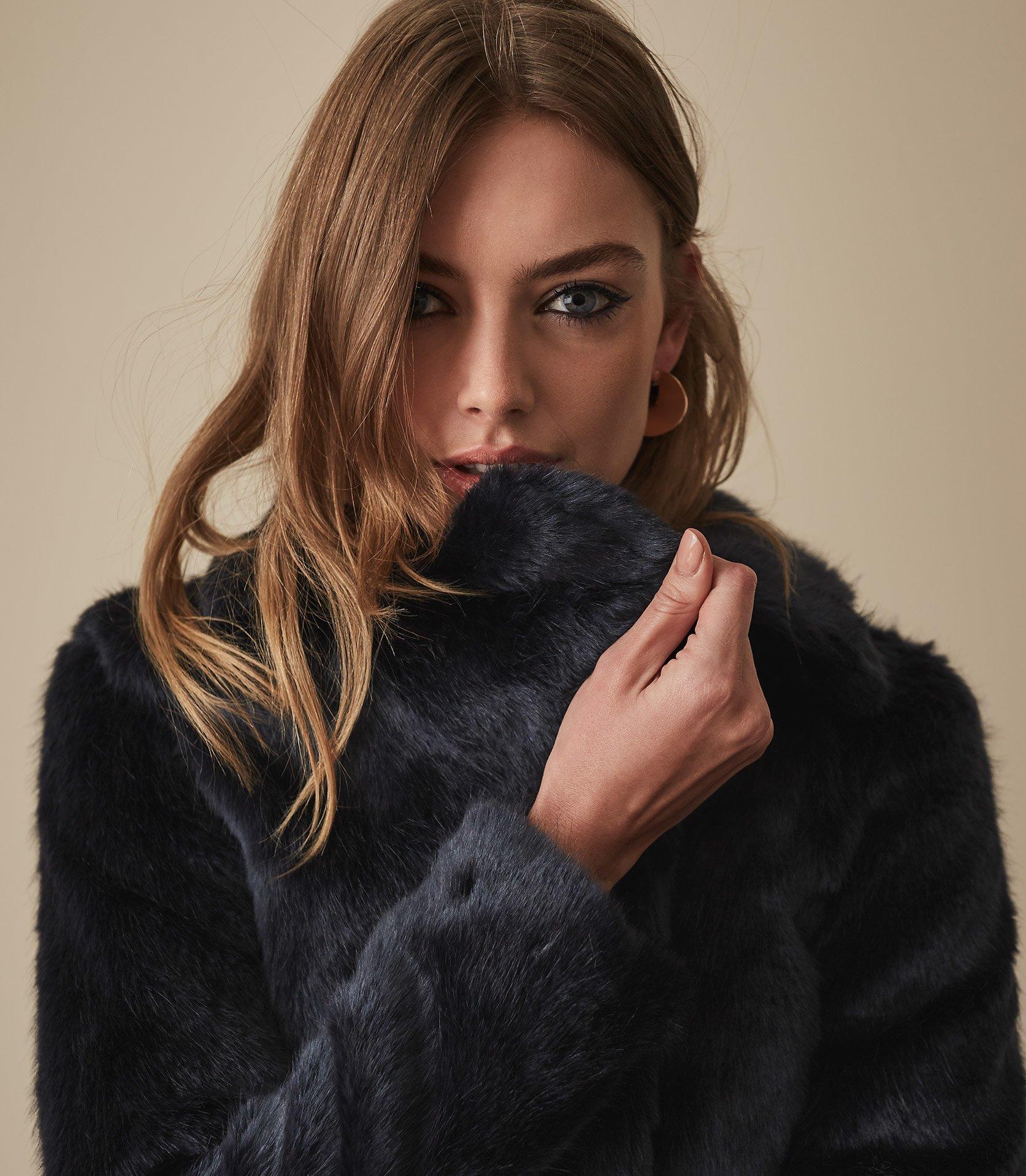 reiss fur jacket