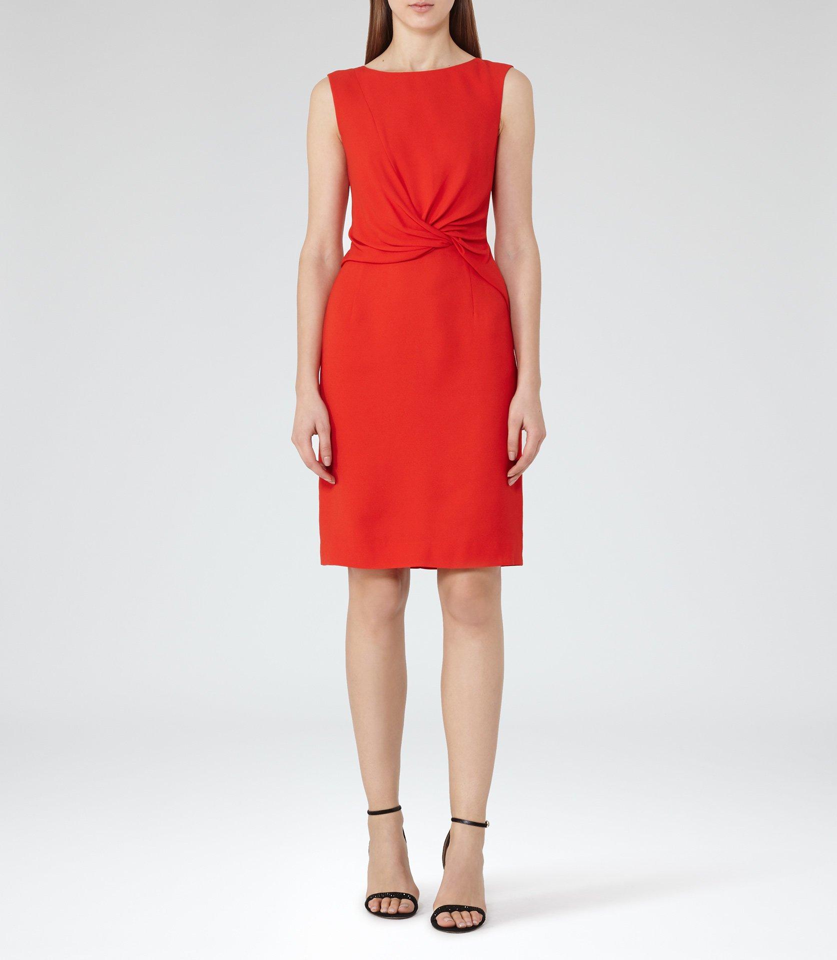 reiss twist front dress